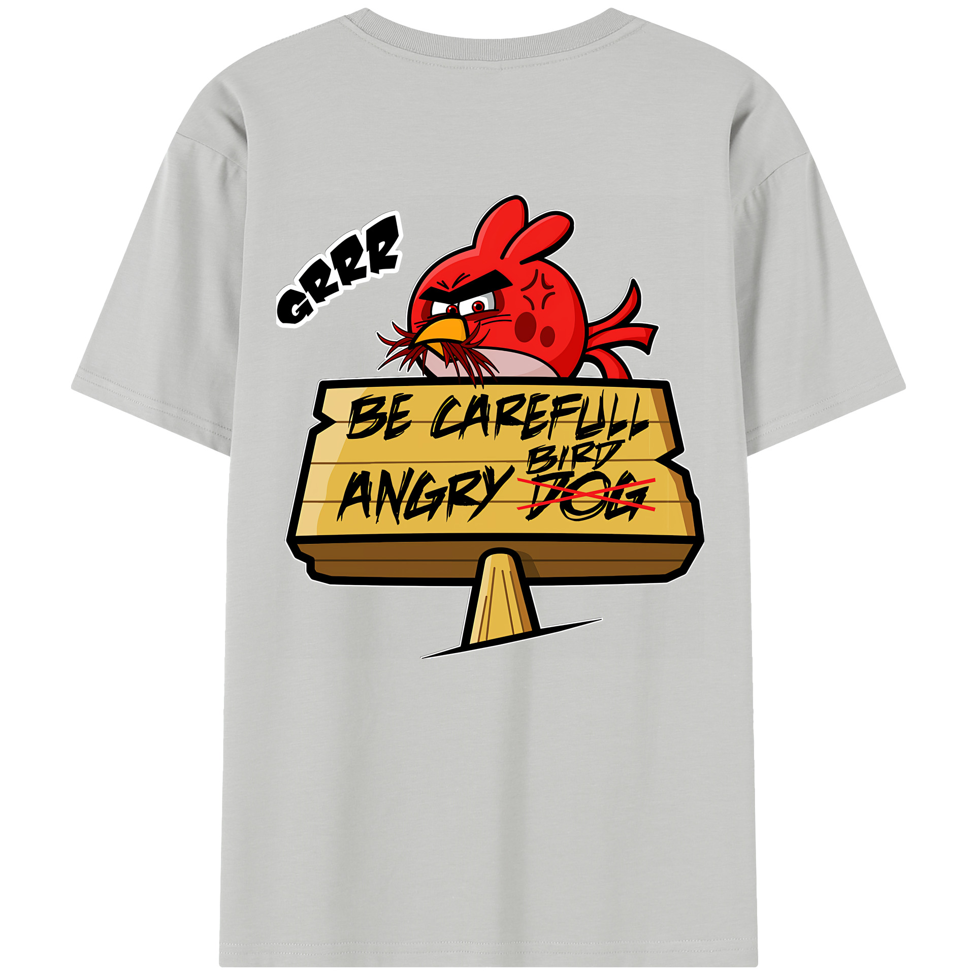 （画像用） Angry Birds アングリーバード レディース半袖Tシャツ(バックプリント)