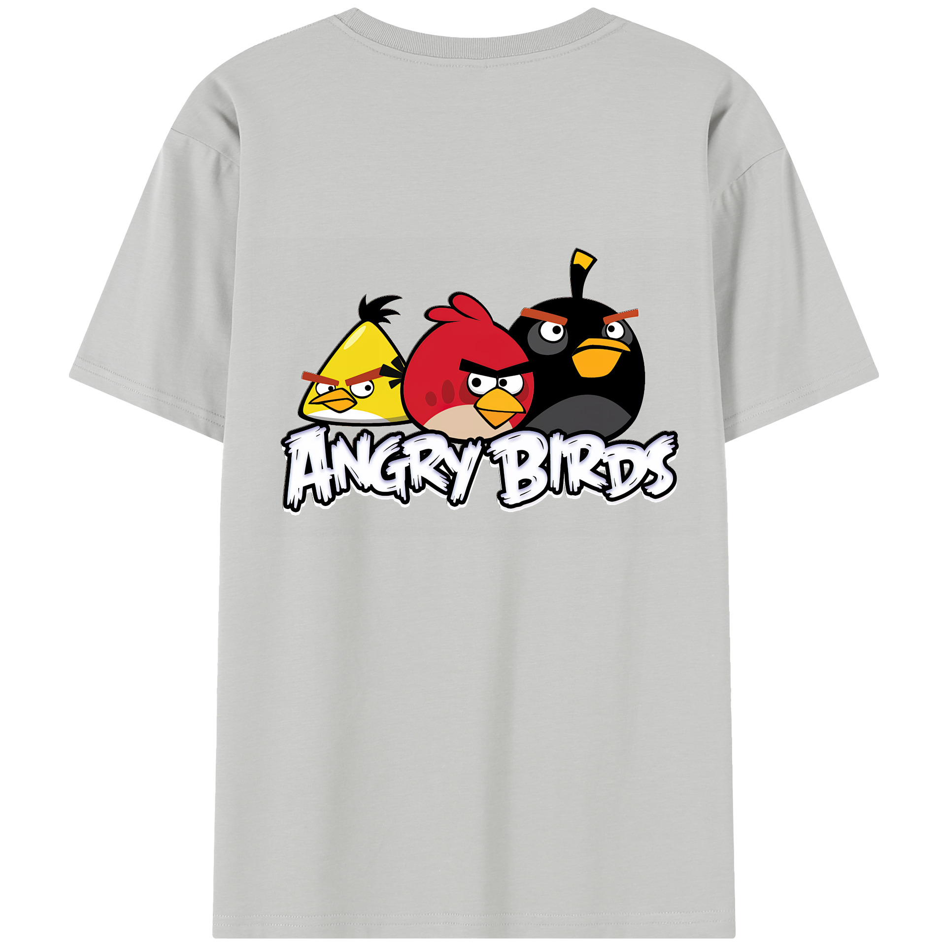 （画像用） Angry Birds アングリーバード レディース半袖Tシャツ(バックプリント)