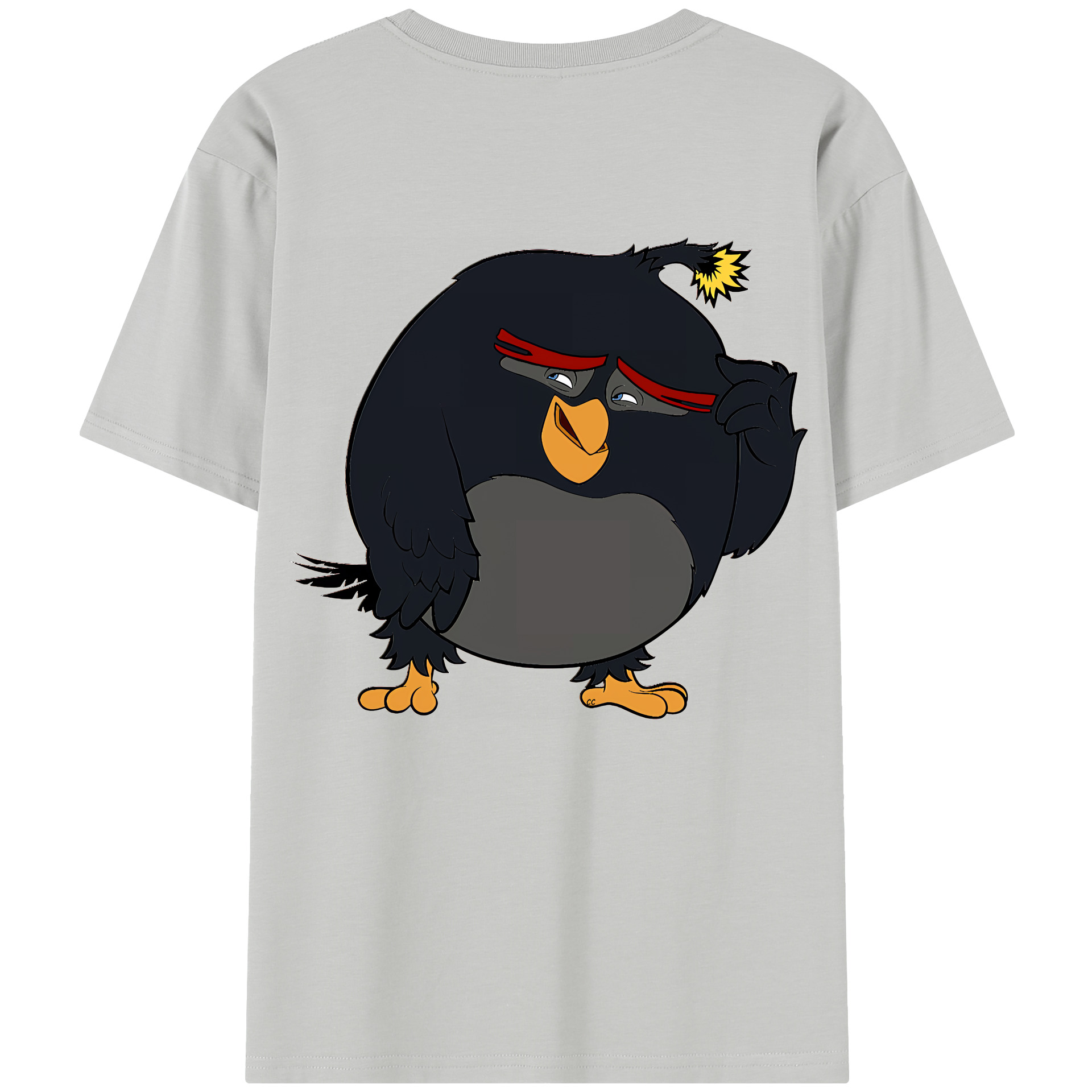 （画像用） Angry Birds アングリーバード レディース半袖Tシャツ(バックプリント)