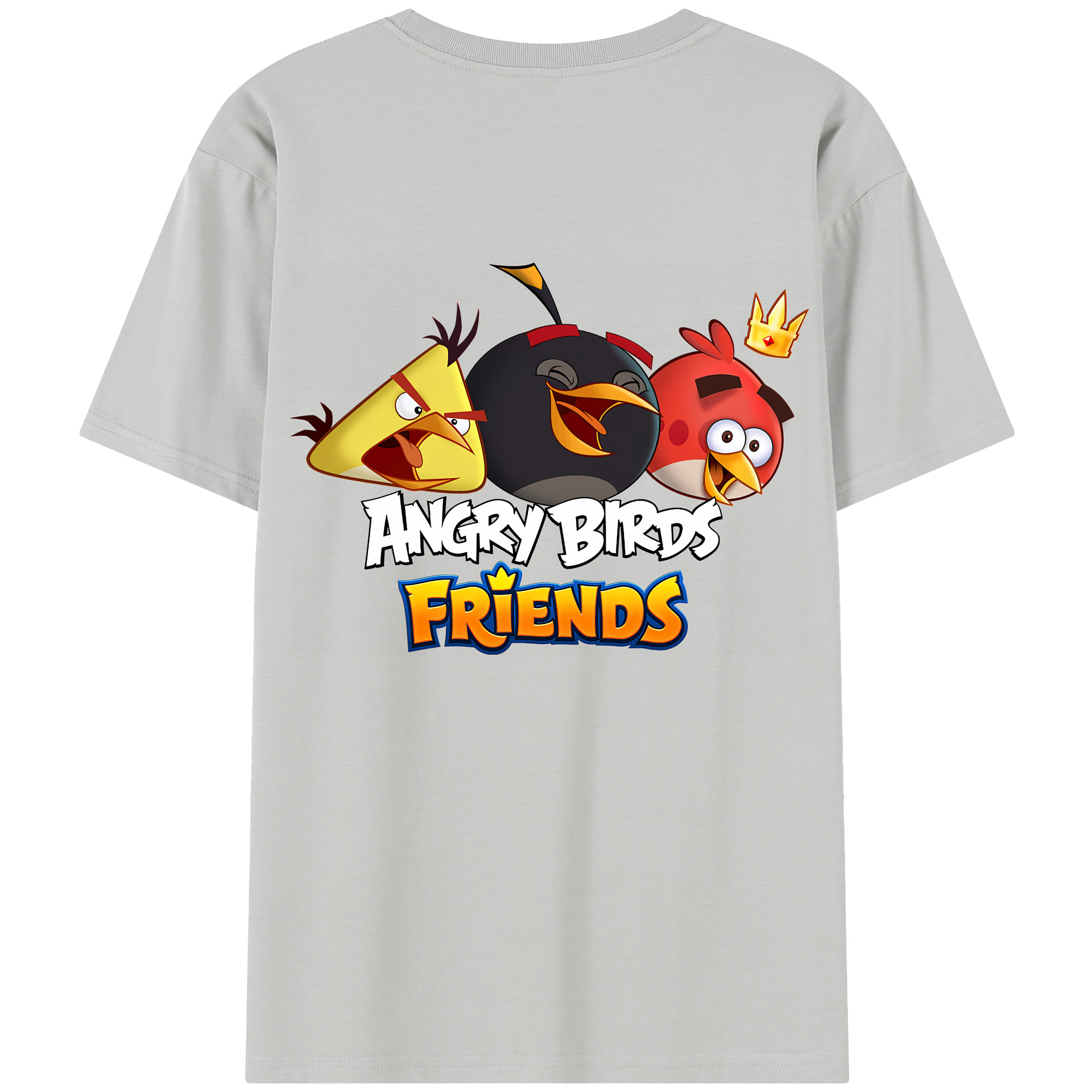 （画像用） Angry Birds アングリーバード レディース半袖Tシャツ(バックプリント)