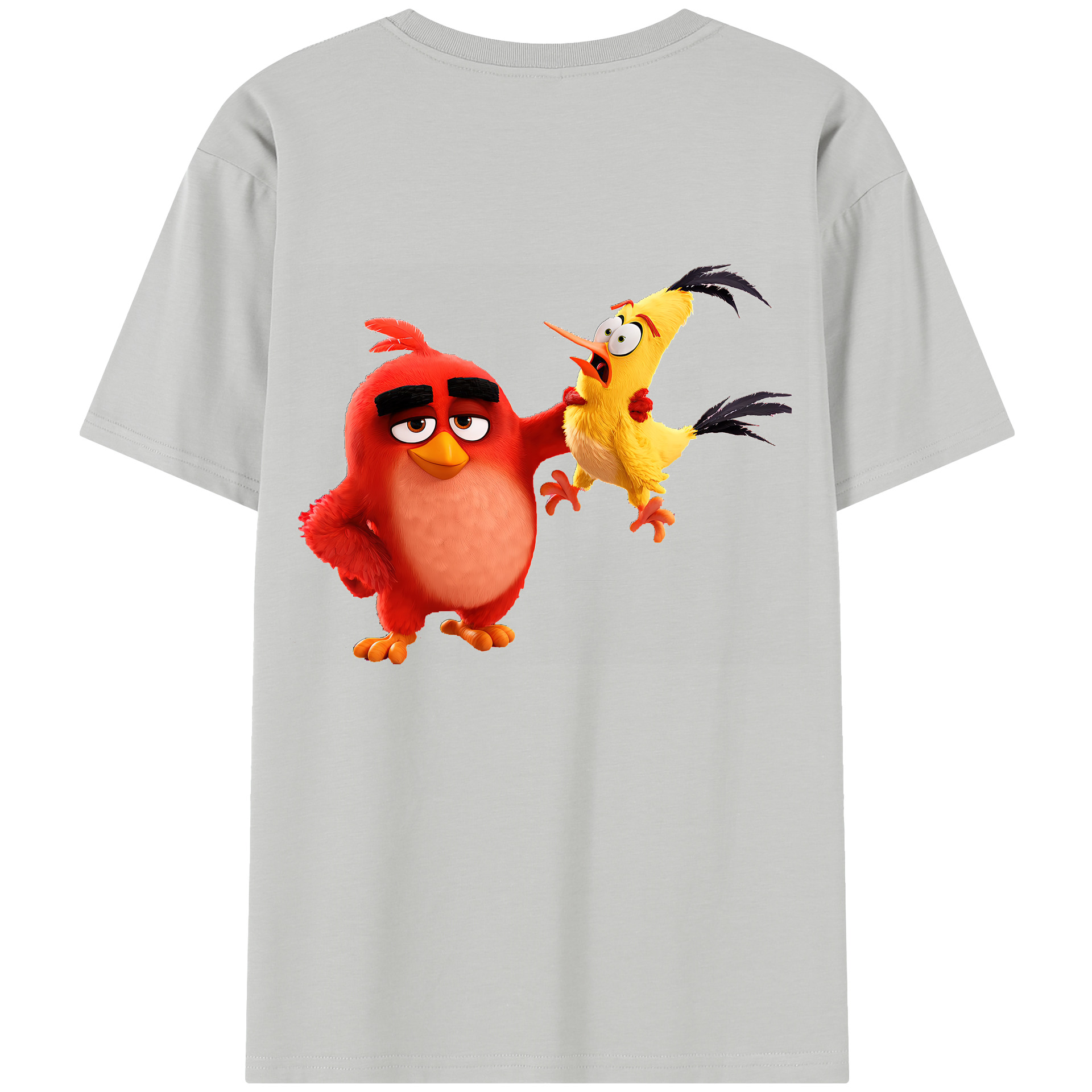 （画像用） Angry Birds アングリーバード レディース半袖Tシャツ(バックプリント)