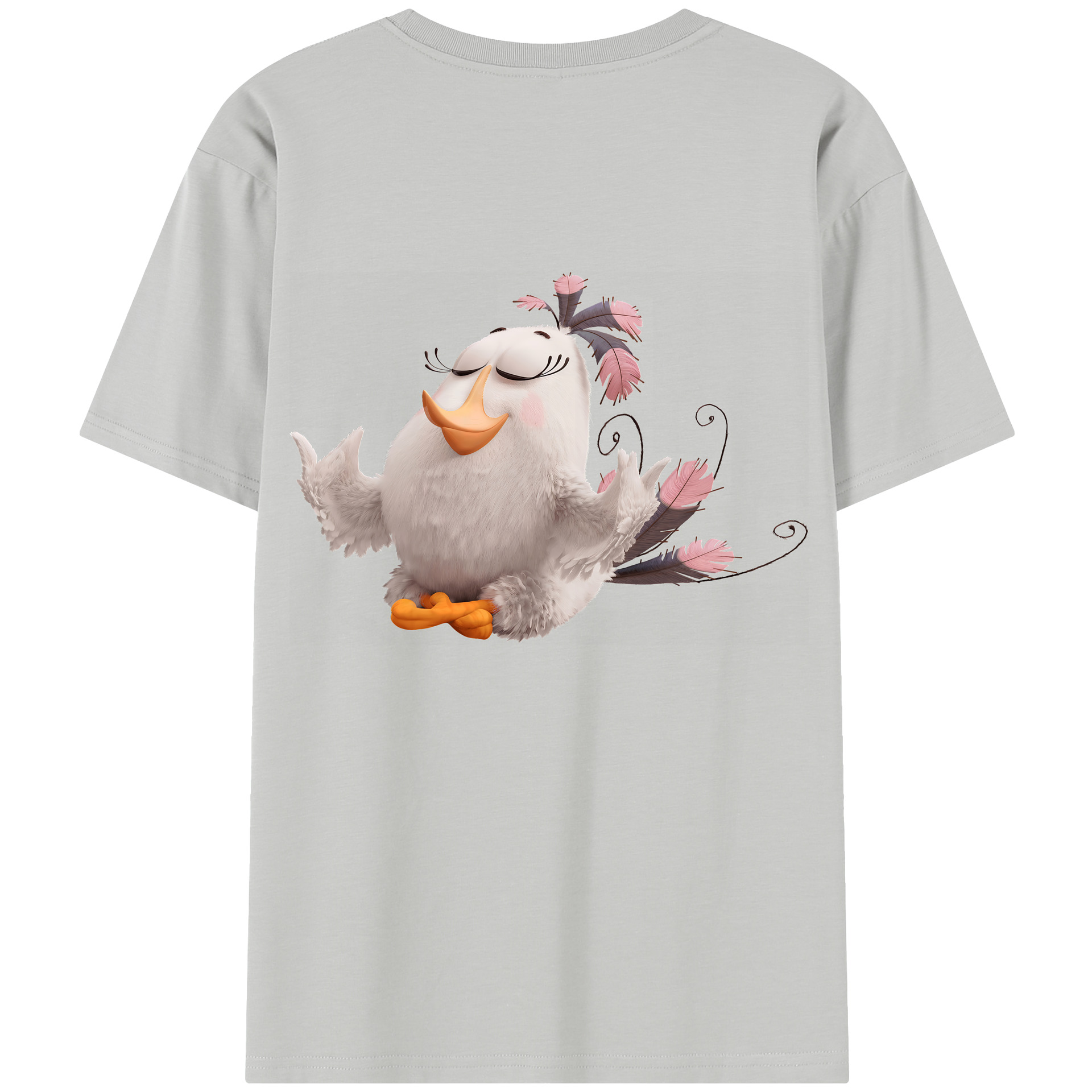 （画像用） Angry Birds アングリーバード レディース半袖Tシャツ(バックプリント)