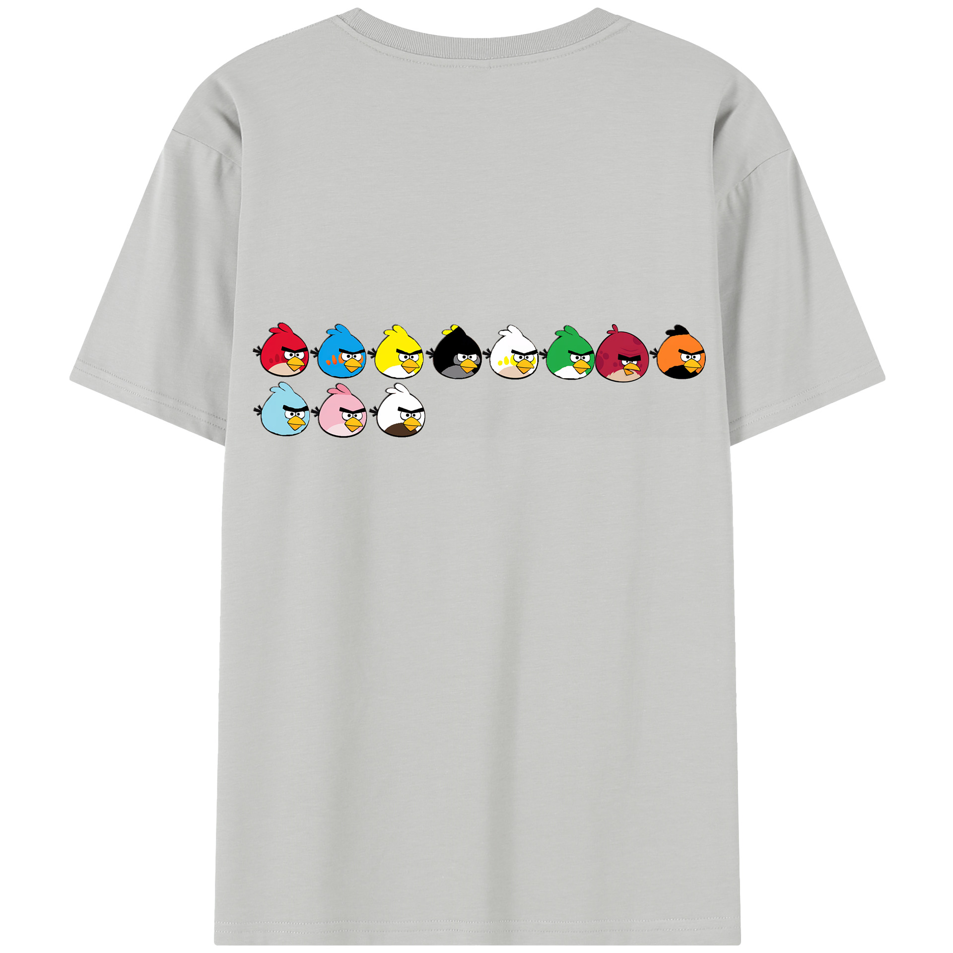 （画像用） Angry Birds アングリーバード レディース半袖Tシャツ(バックプリント)