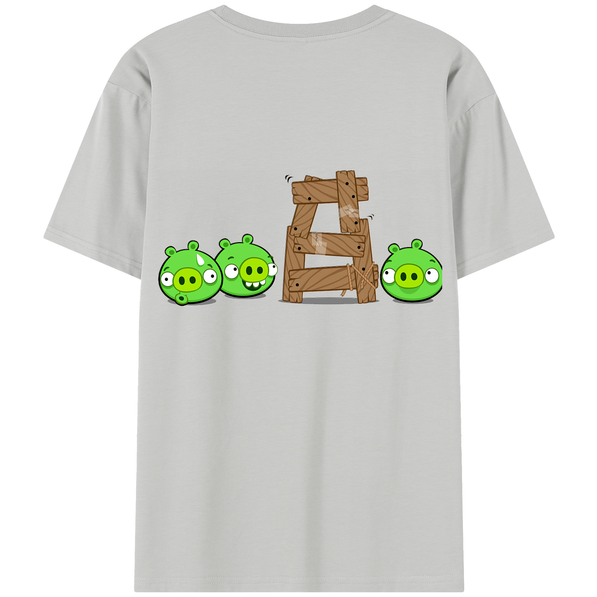 （画像用） Angry Birds アングリーバード レディース半袖Tシャツ(バックプリント)