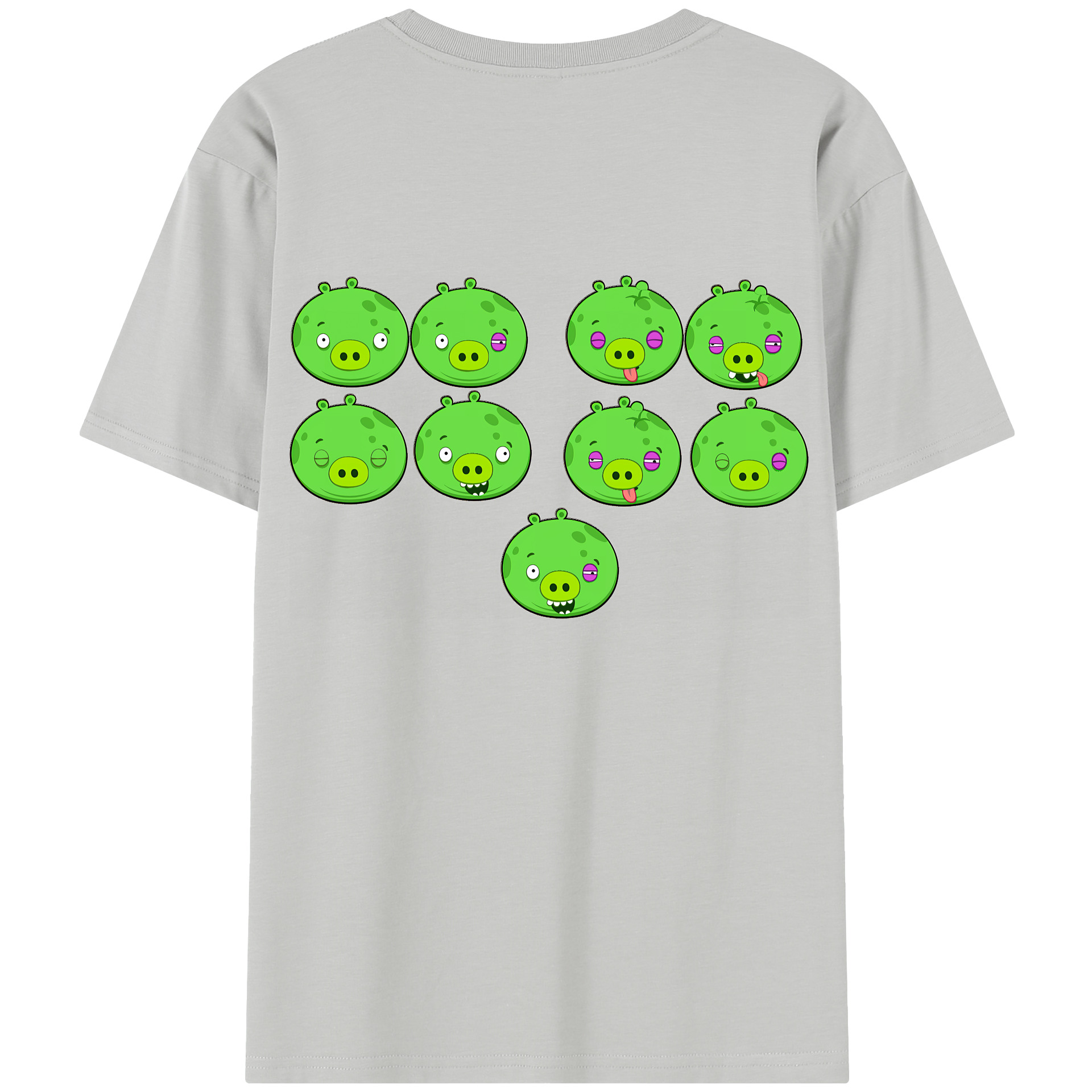 （画像用） Angry Birds アングリーバード レディース半袖Tシャツ(バックプリント)