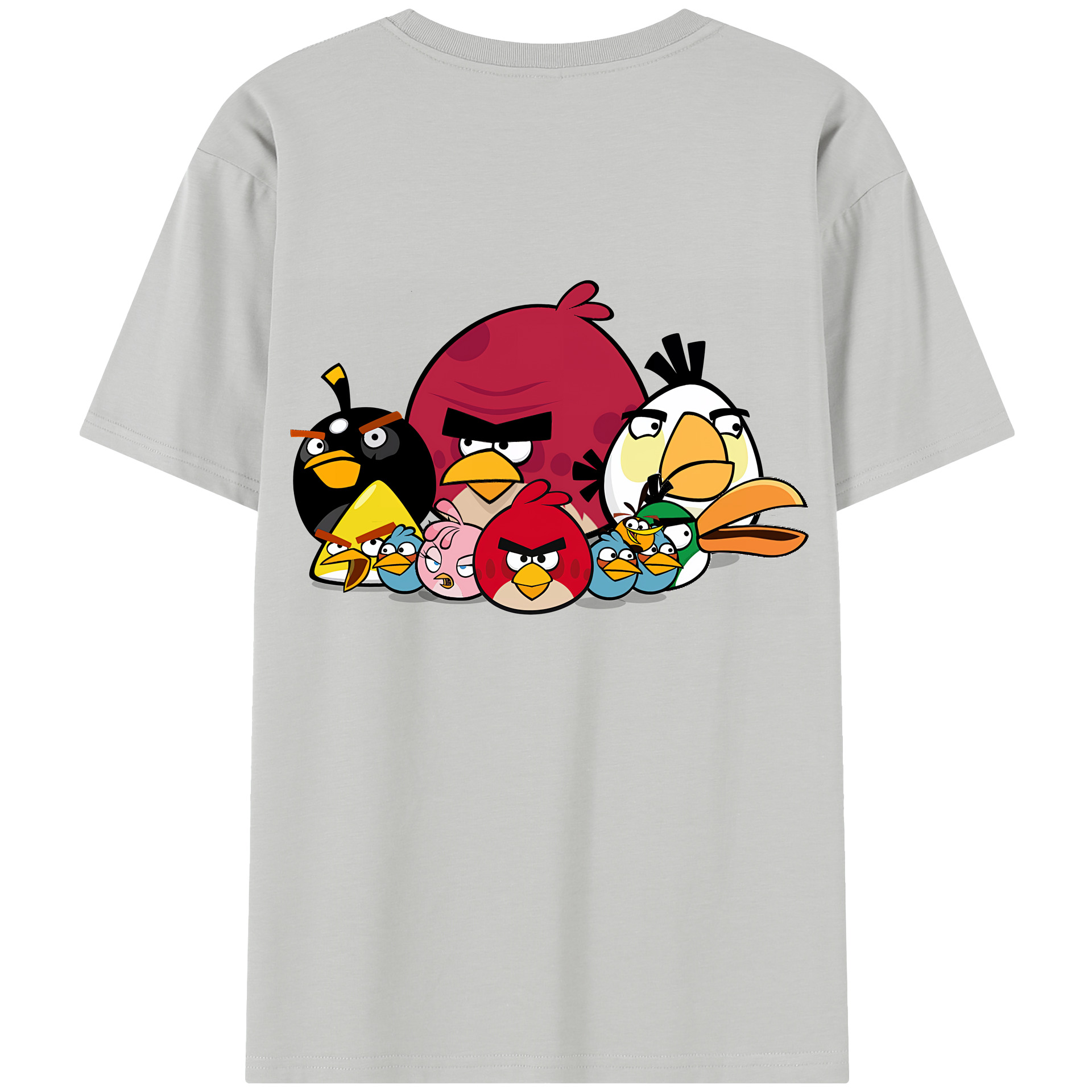 （画像用） Angry Birds アングリーバード レディース半袖Tシャツ(バックプリント)