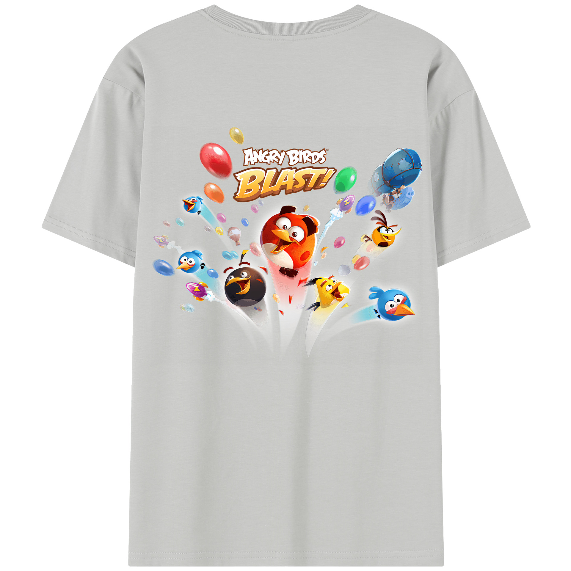 （画像用） Angry Birds アングリーバード レディース半袖Tシャツ(バックプリント)