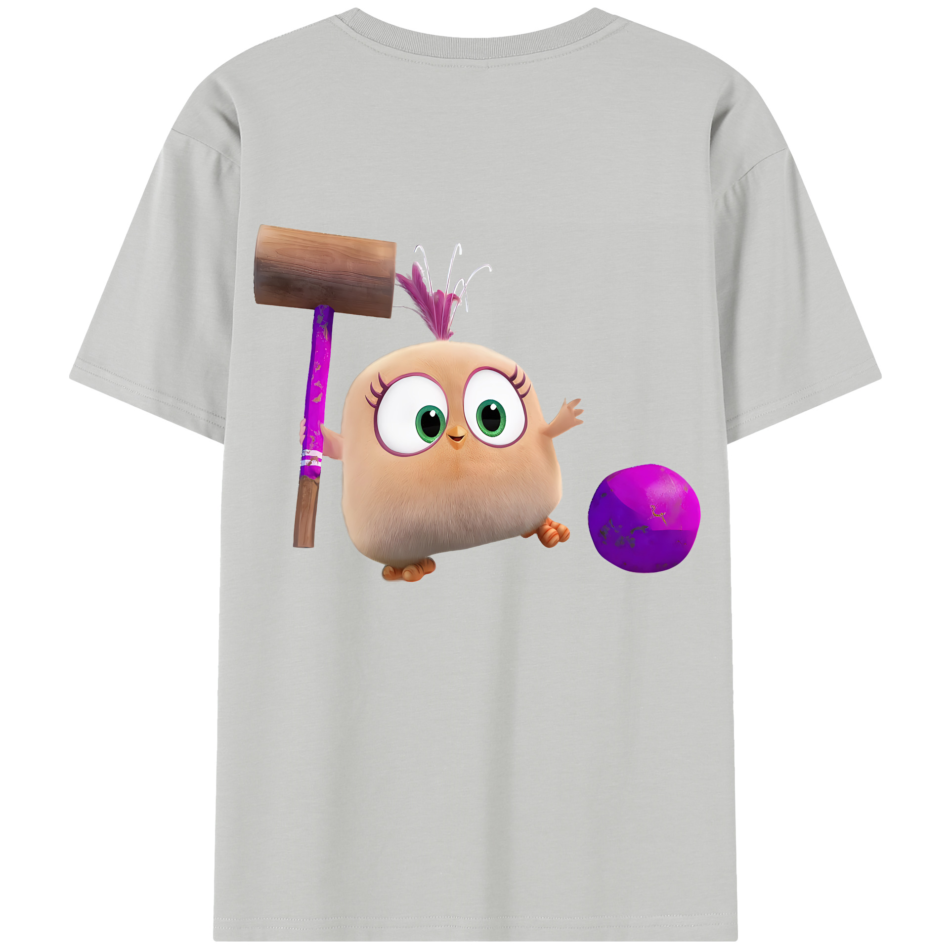 （画像用） Angry Birds アングリーバード レディース半袖Tシャツ(バックプリント)