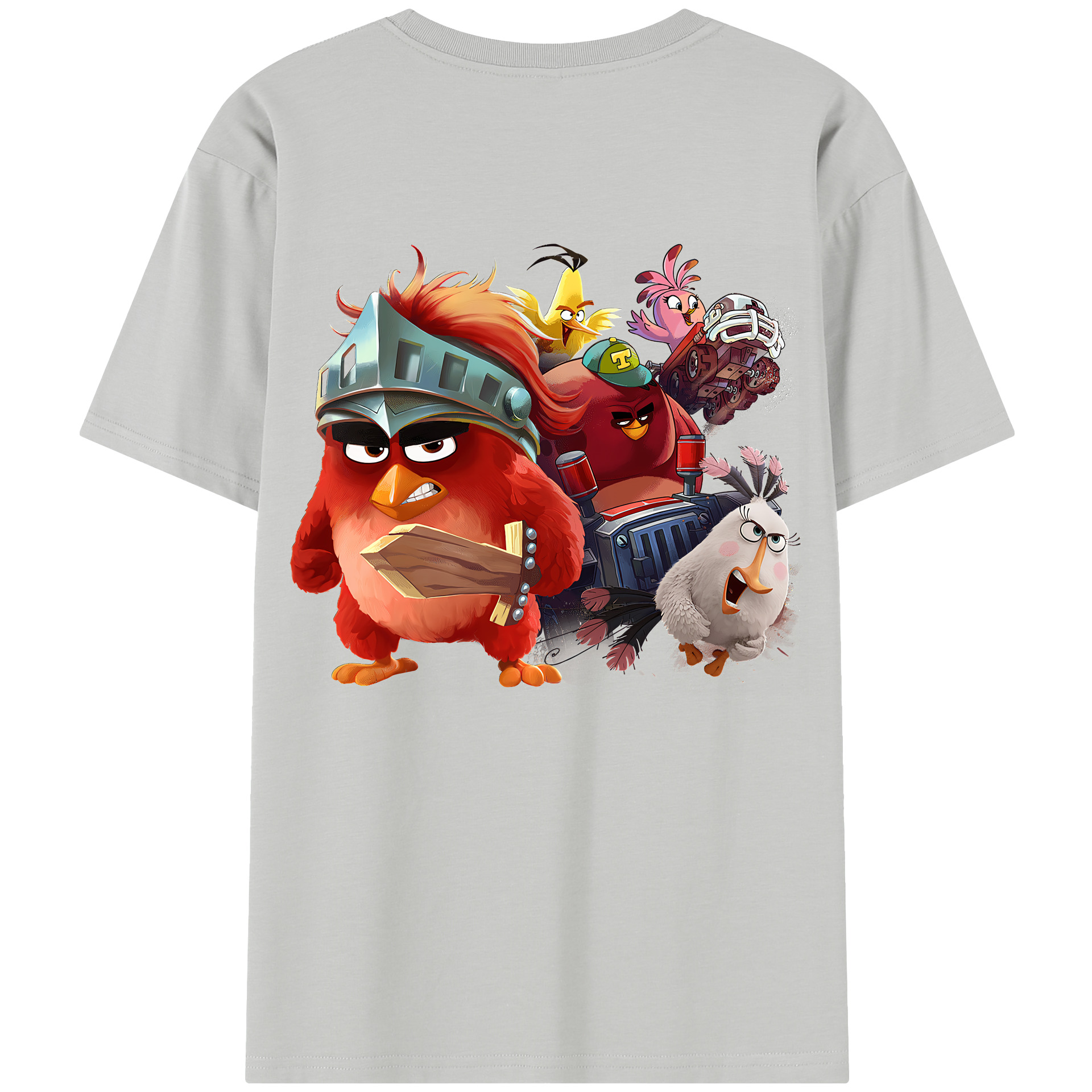 （画像用） Angry Birds アングリーバード レディース半袖Tシャツ(バックプリント)