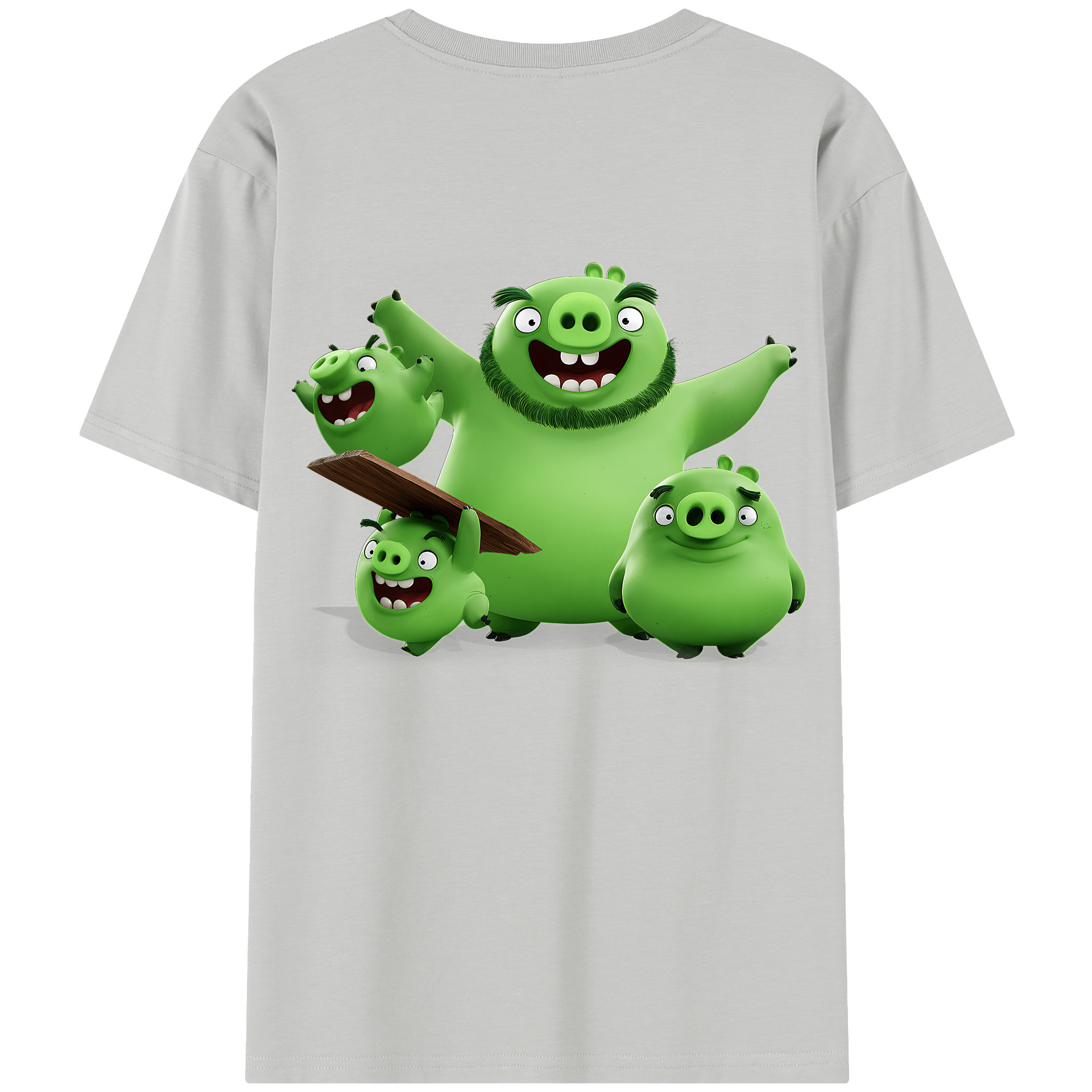 （画像用） Angry Birds アングリーバード レディース半袖Tシャツ(バックプリント)