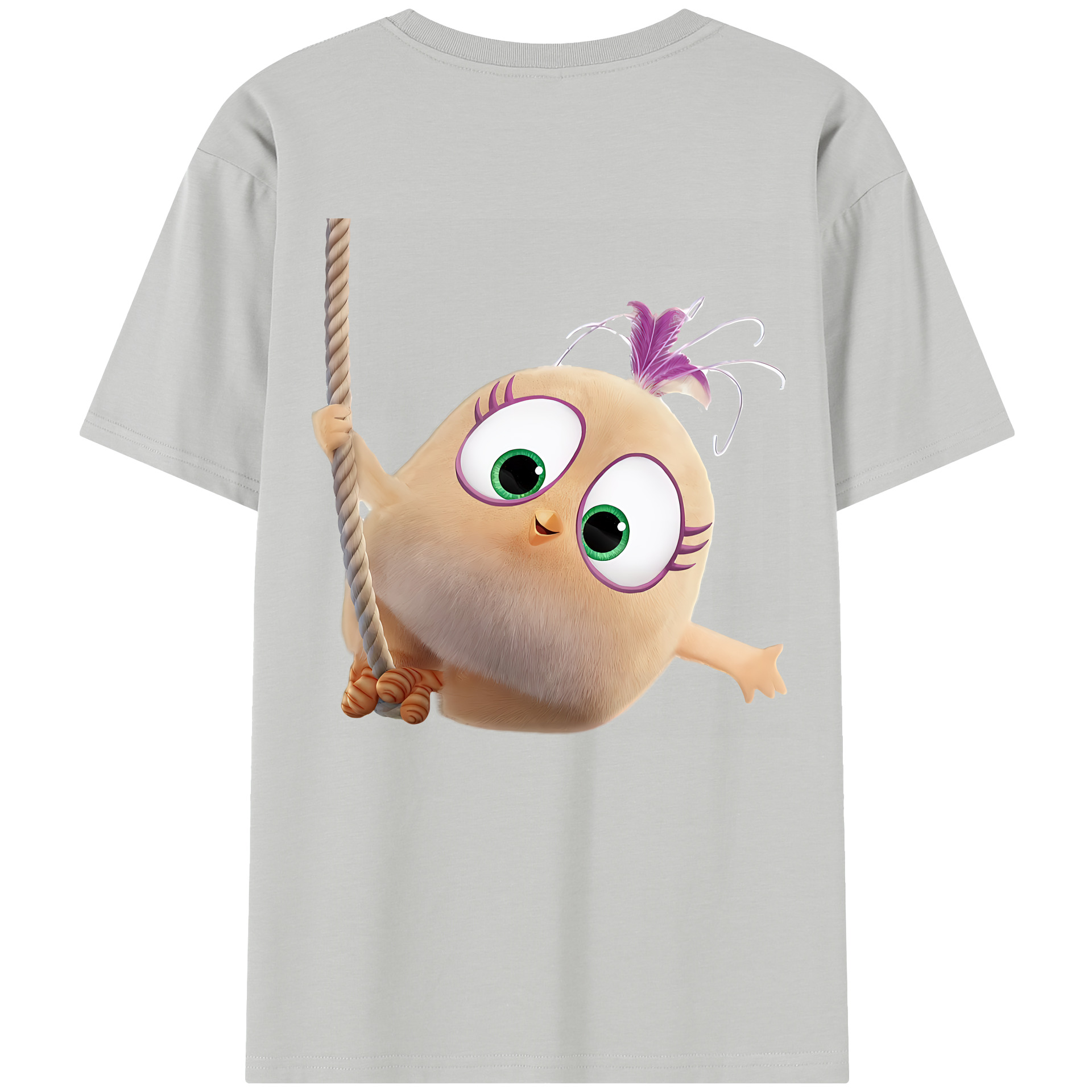 （画像用） Angry Birds アングリーバード レディース半袖Tシャツ(バックプリント)