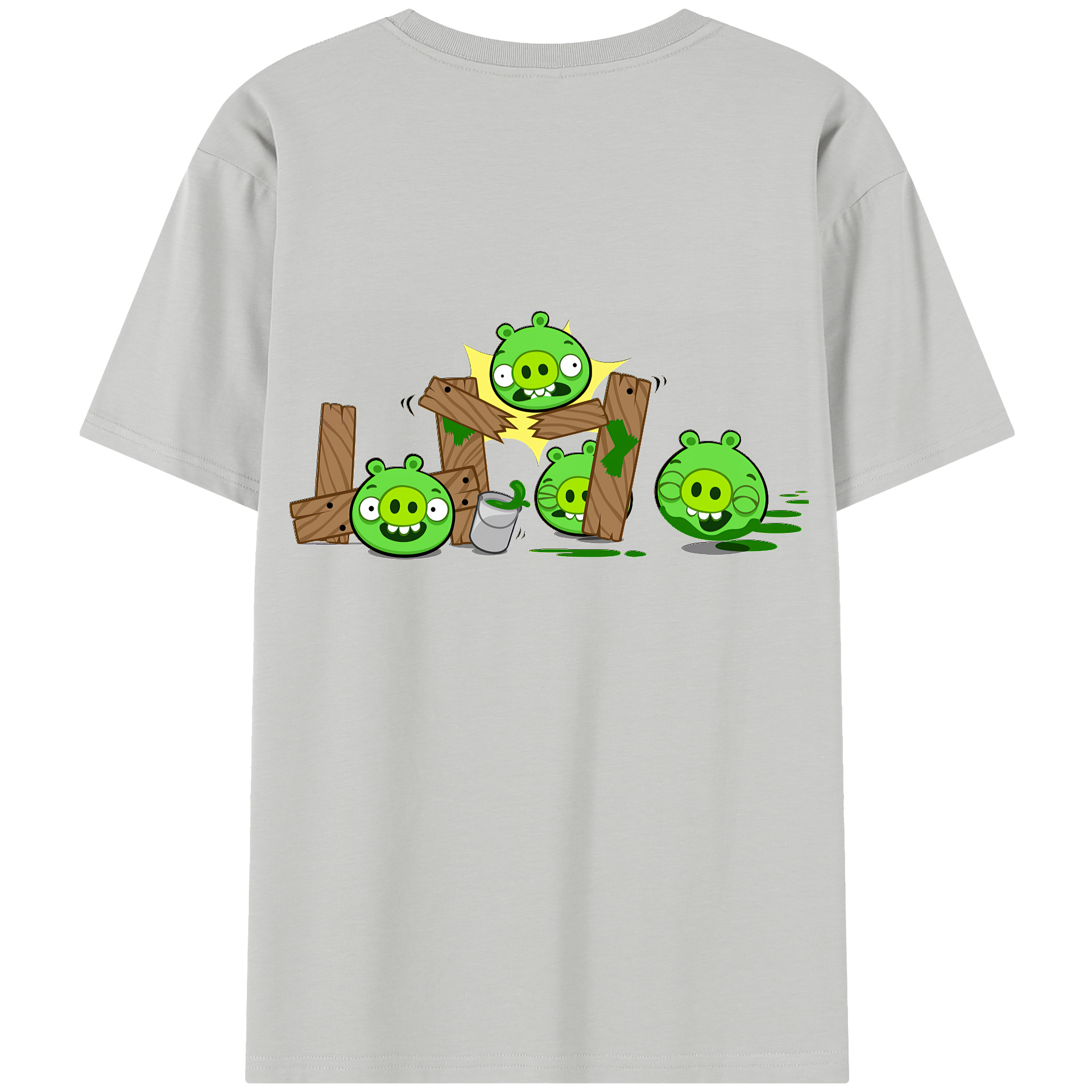 （画像用） Angry Birds アングリーバード レディース半袖Tシャツ(バックプリント)