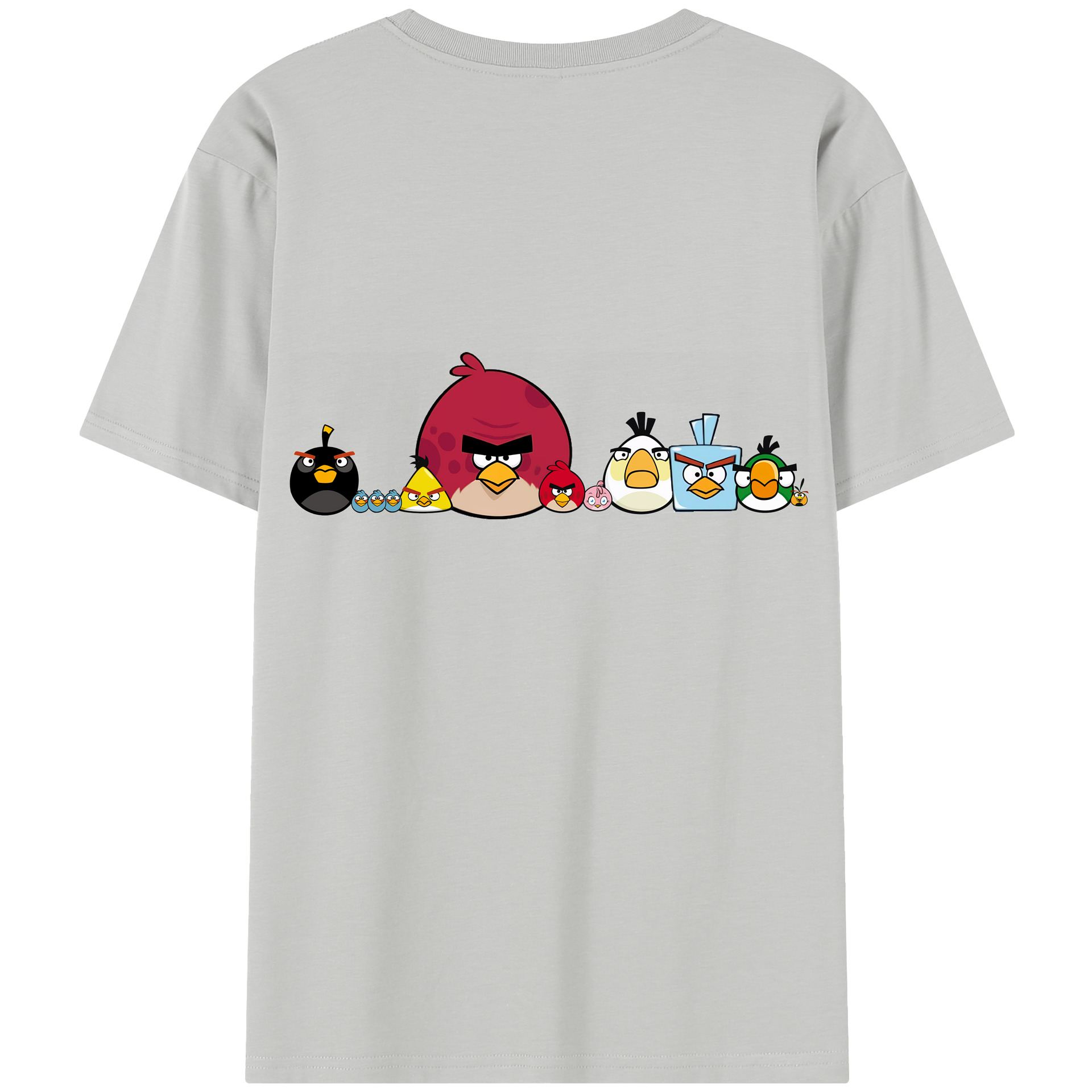 （画像用） Angry Birds アングリーバード レディース半袖Tシャツ(バックプリント)