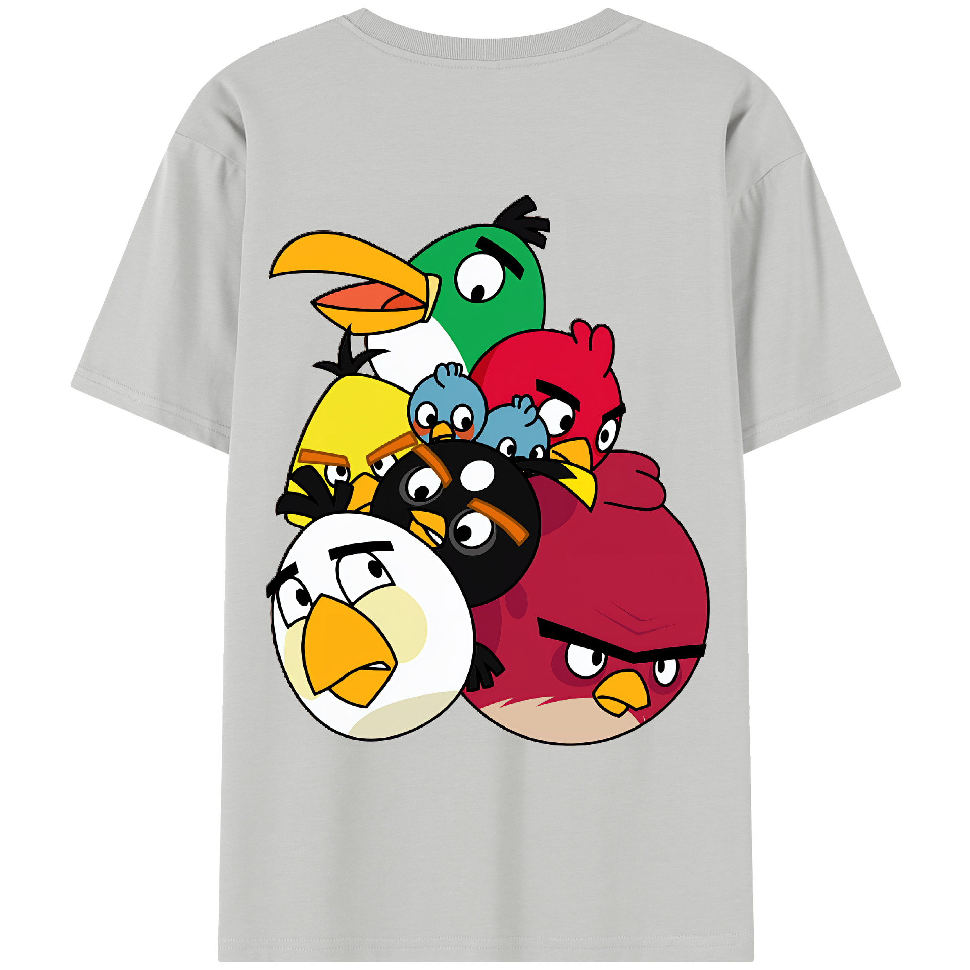 （画像用） Angry Birds アングリーバード レディース半袖Tシャツ(バックプリント)