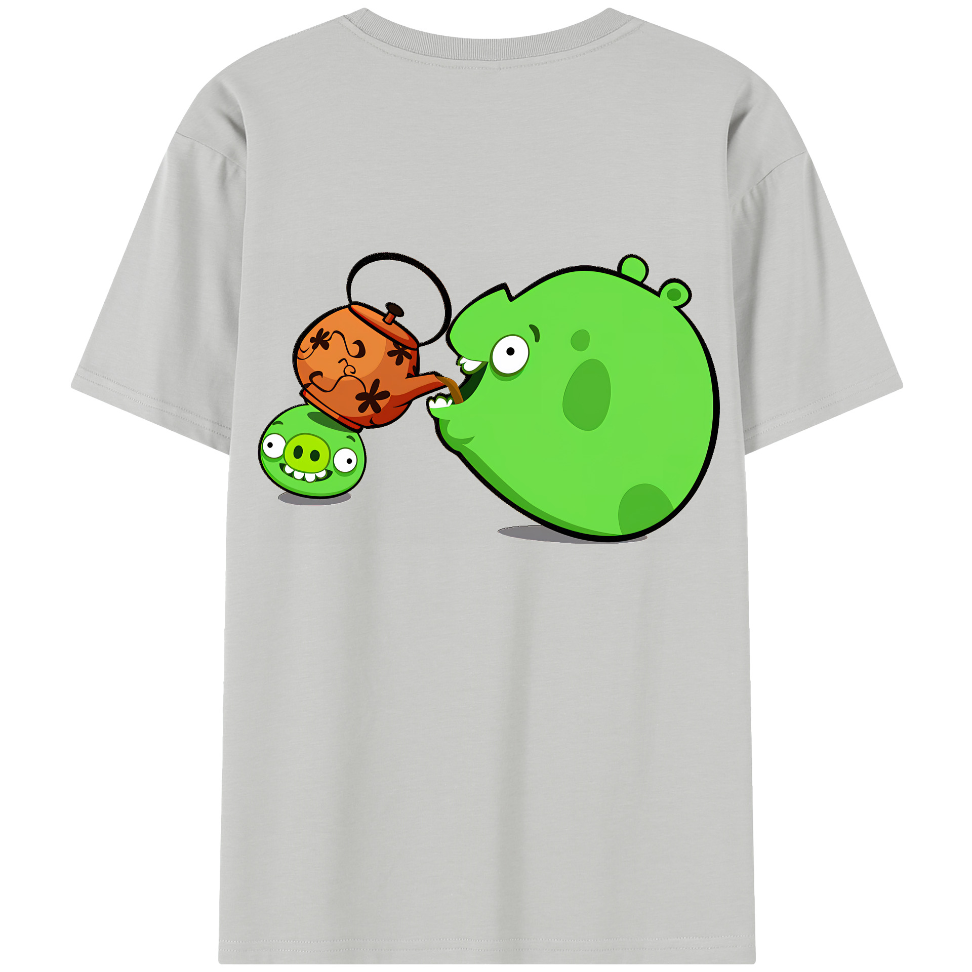 （画像用） Angry Birds アングリーバード レディース半袖Tシャツ(バックプリント)
