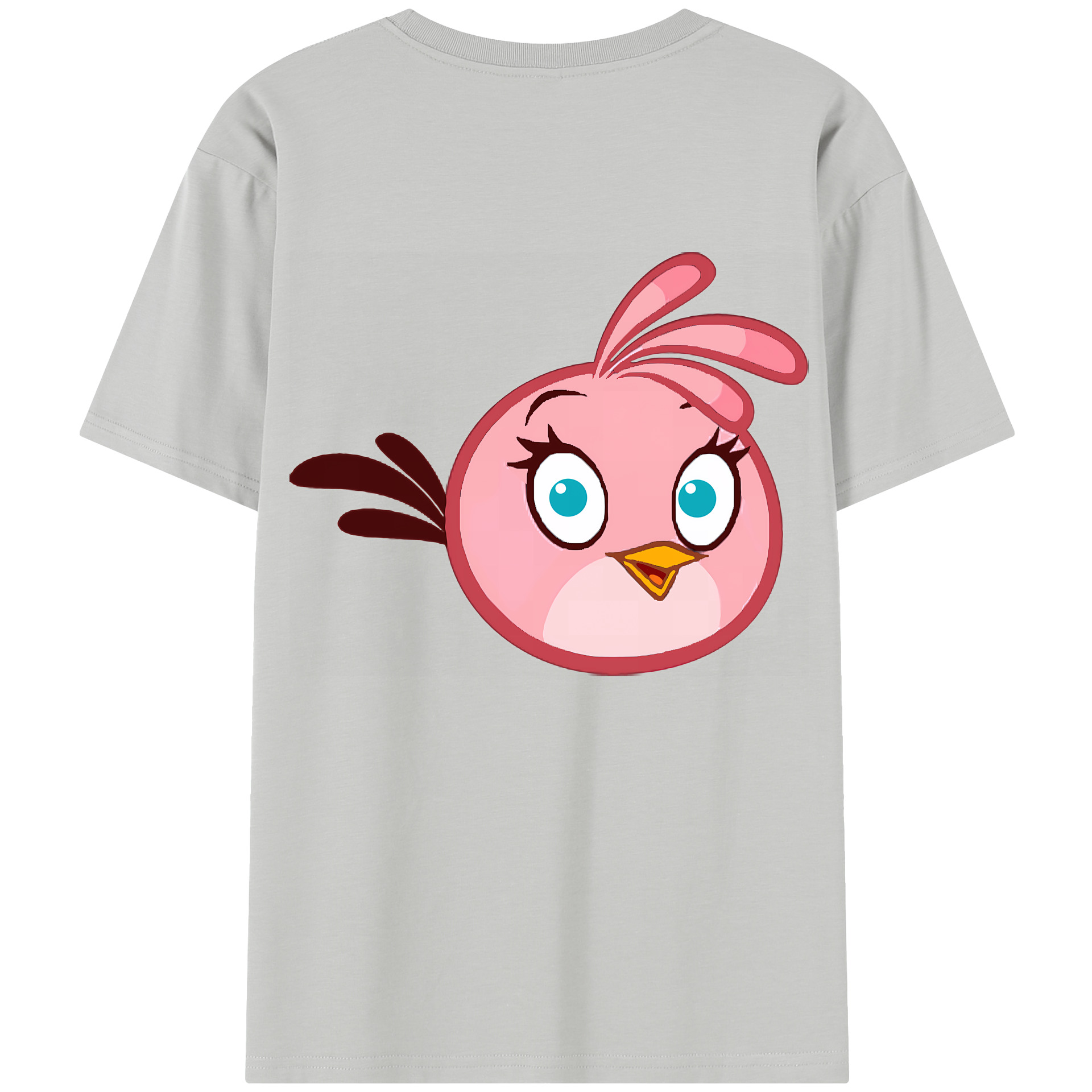 （画像用） Angry Birds アングリーバード レディース半袖Tシャツ(バックプリント)