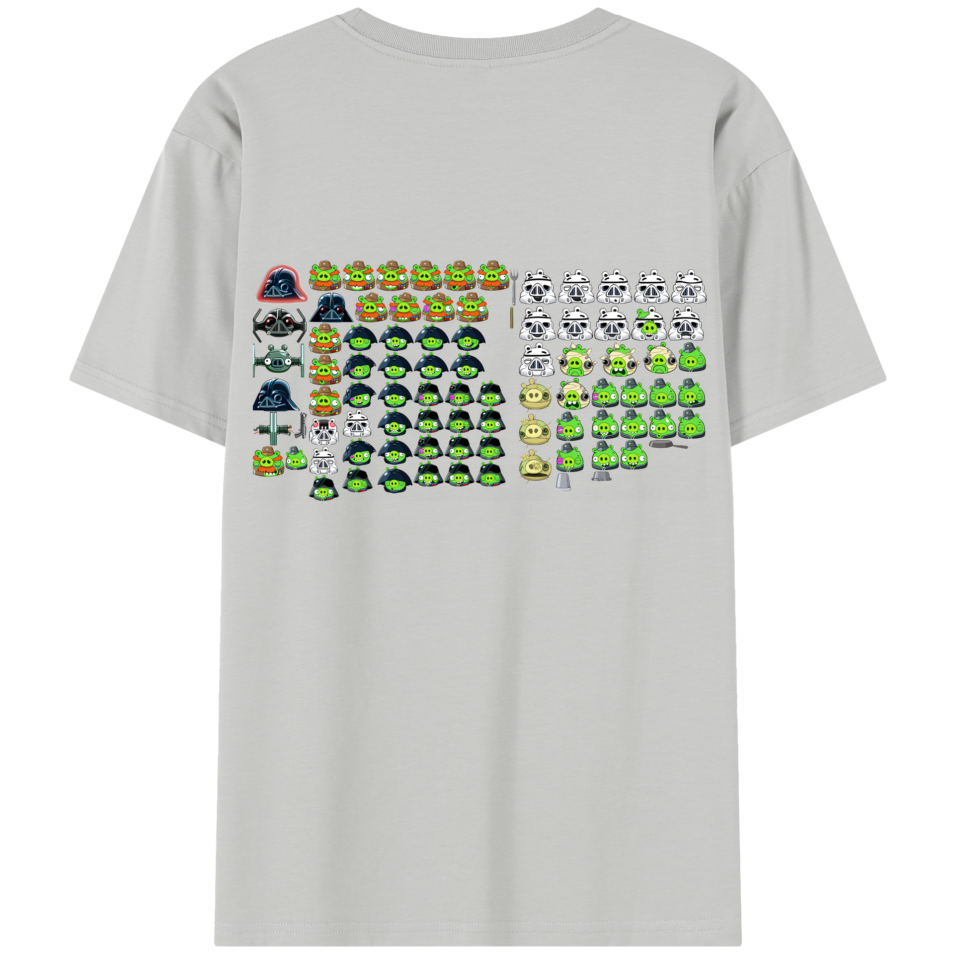 （画像用） Angry Birds アングリーバード レディース半袖Tシャツ(バックプリント)