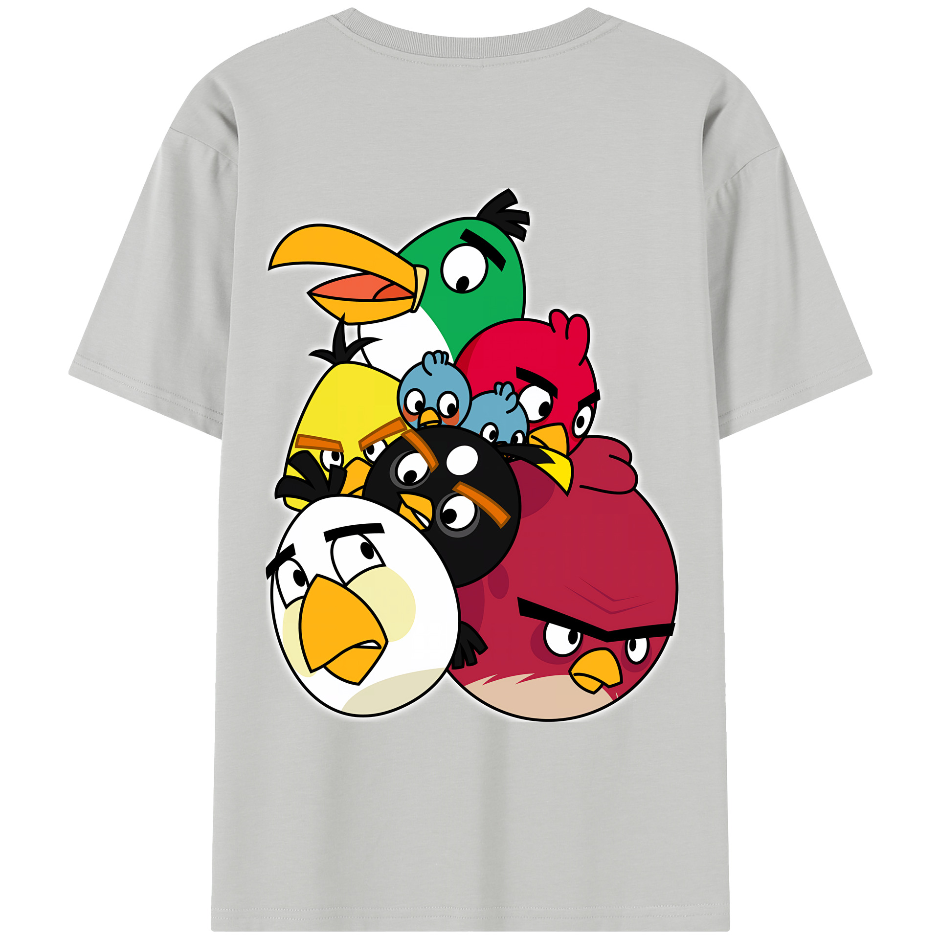 （画像用） Angry Birds アングリーバード レディース半袖Tシャツ(バックプリント)