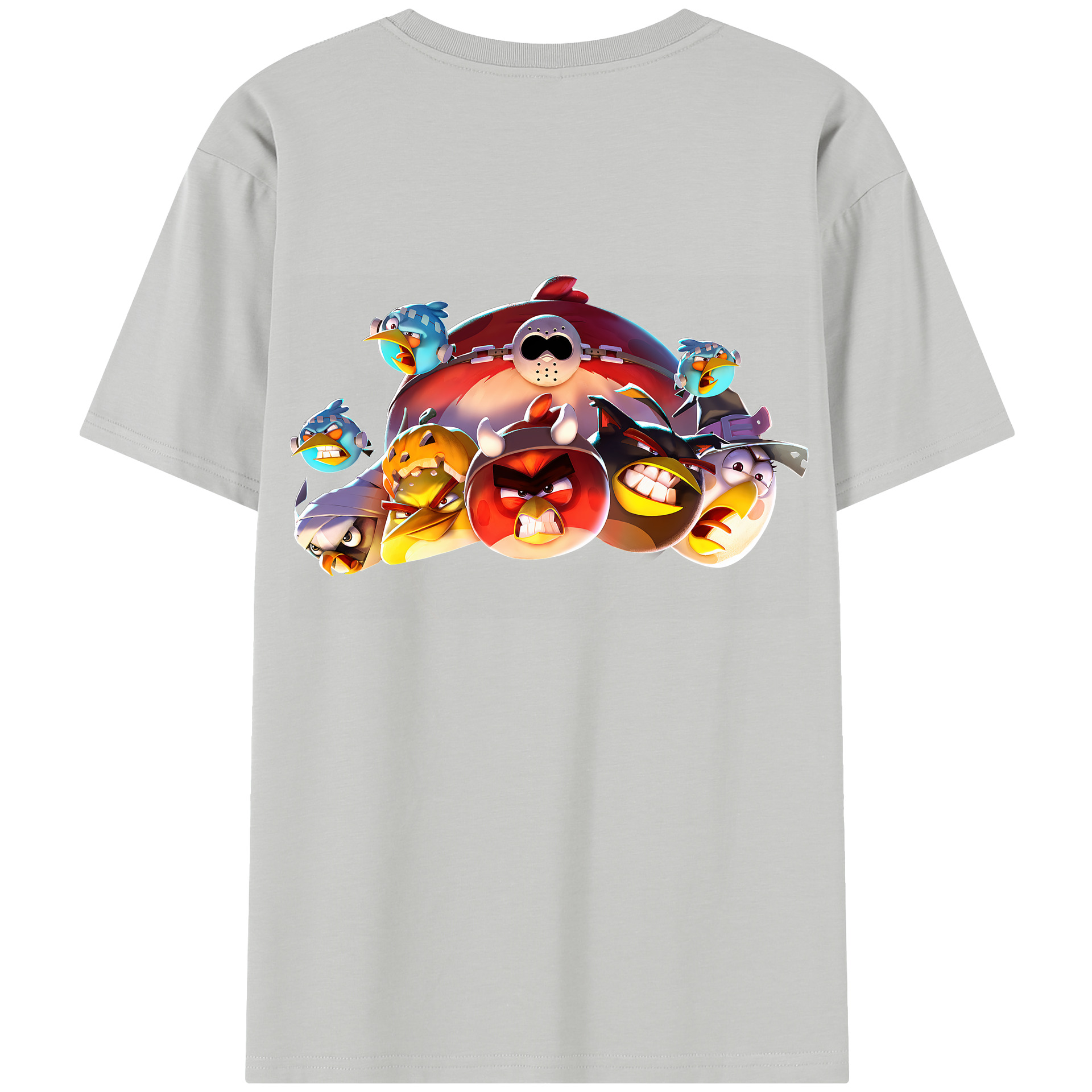 （画像用） Angry Birds アングリーバード レディース半袖Tシャツ(バックプリント)