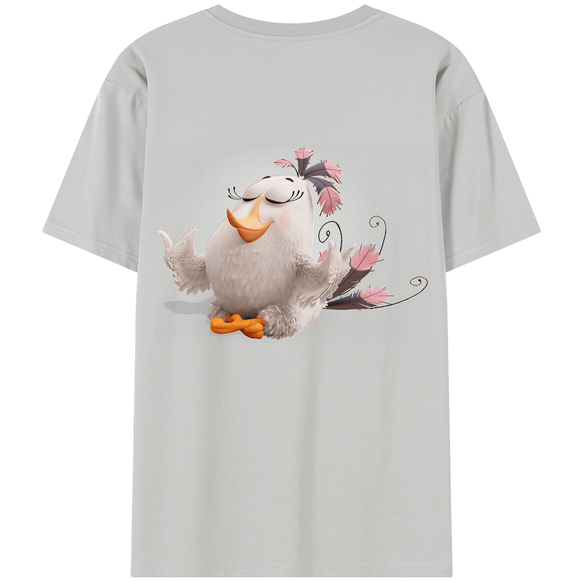 （画像用） Angry Birds アングリーバード レディース半袖Tシャツ(バックプリント)