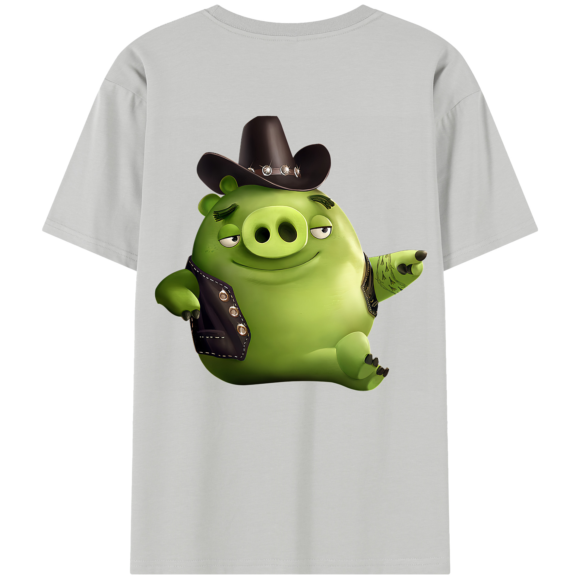 （画像用） Angry Birds アングリーバード レディース半袖Tシャツ(バックプリント)