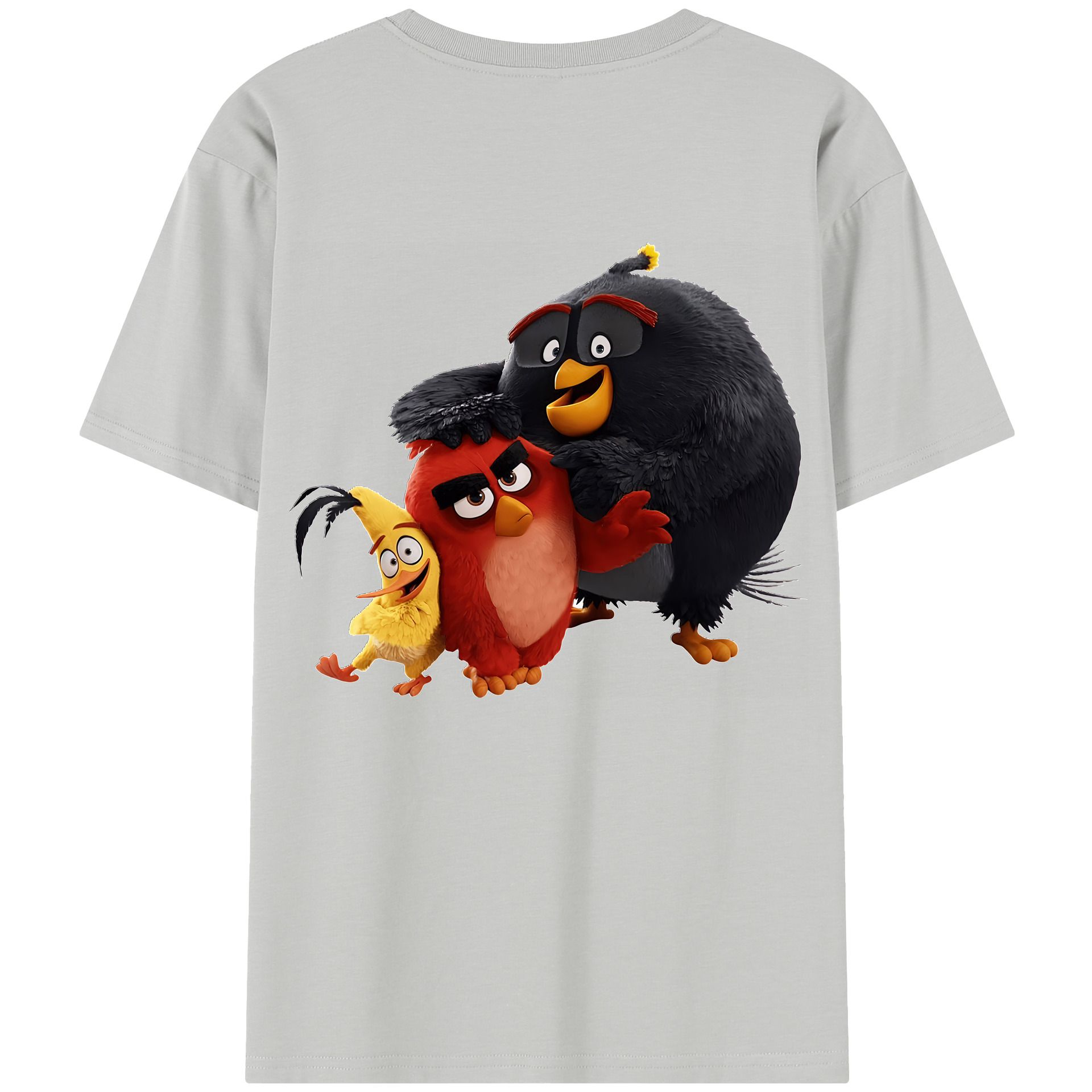 （画像用） Angry Birds アングリーバード レディース半袖Tシャツ(バックプリント)