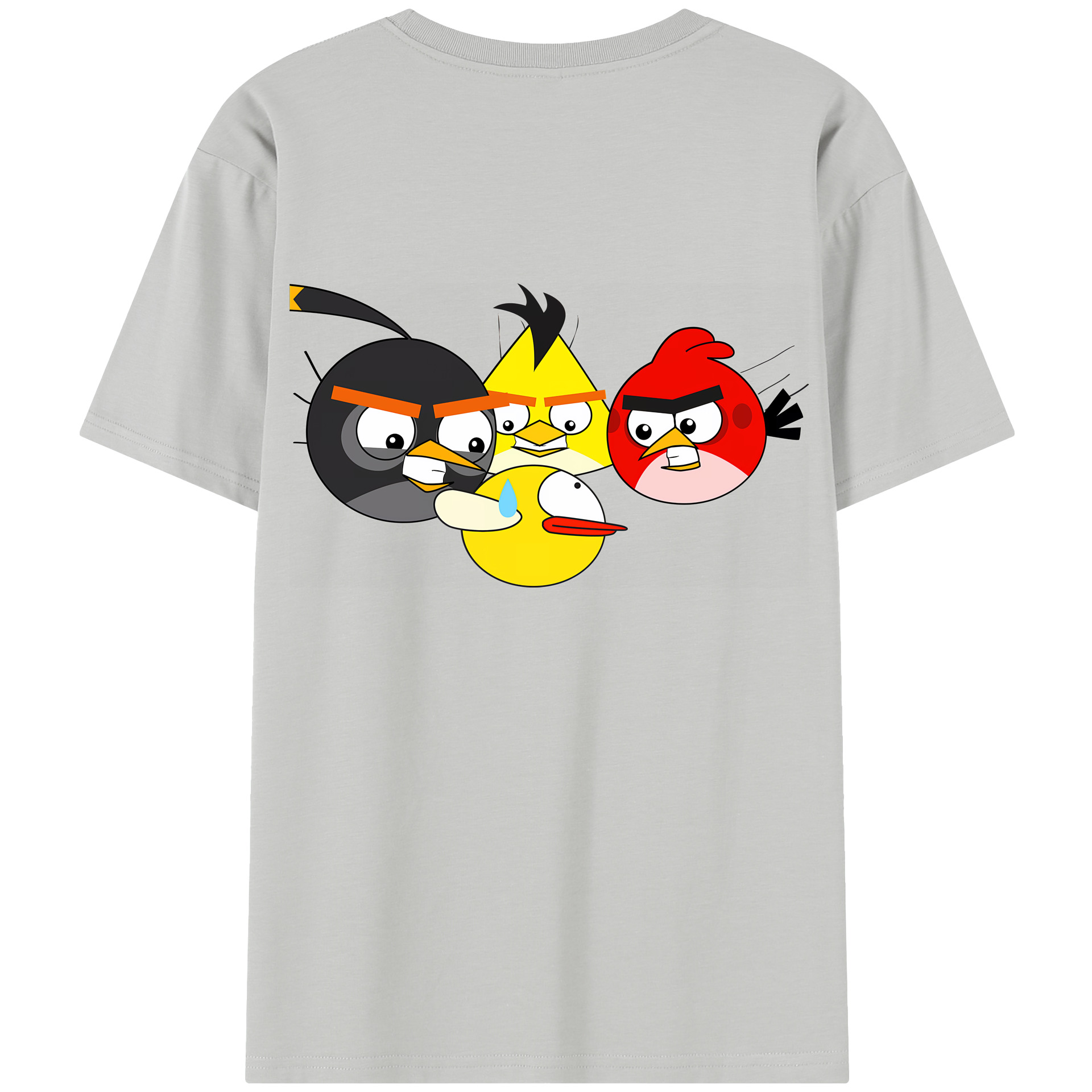 （画像用） Angry Birds アングリーバード レディース半袖Tシャツ(バックプリント)
