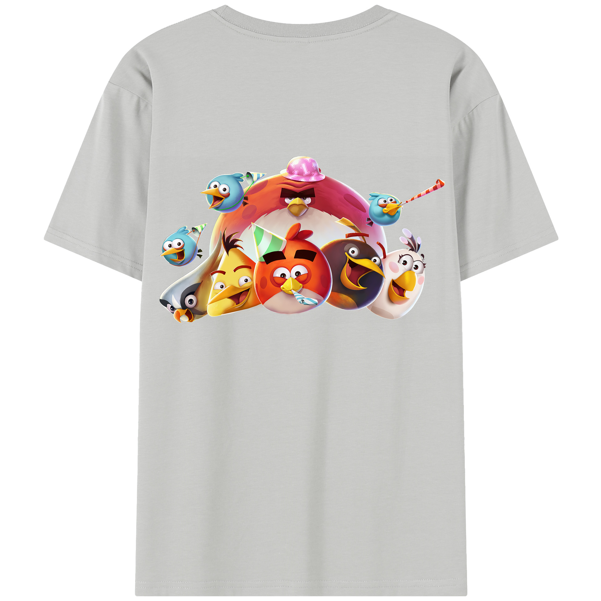 （画像用） Angry Birds アングリーバード レディース半袖Tシャツ(バックプリント)