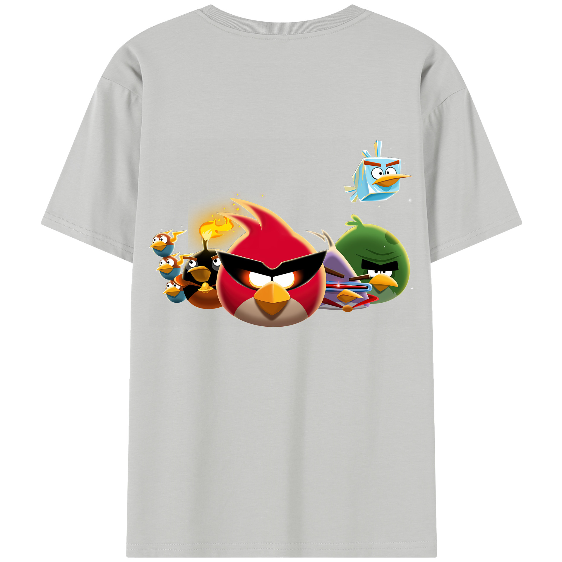 （画像用） Angry Birds アングリーバード レディース半袖Tシャツ(バックプリント)