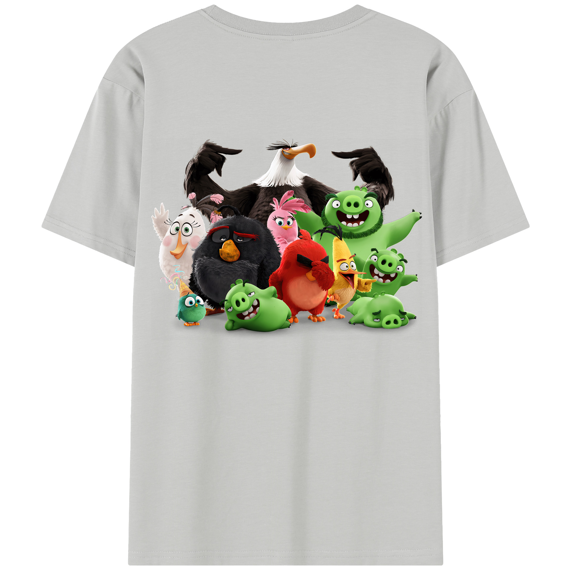 （画像用） Angry Birds アングリーバード レディース半袖Tシャツ(バックプリント)