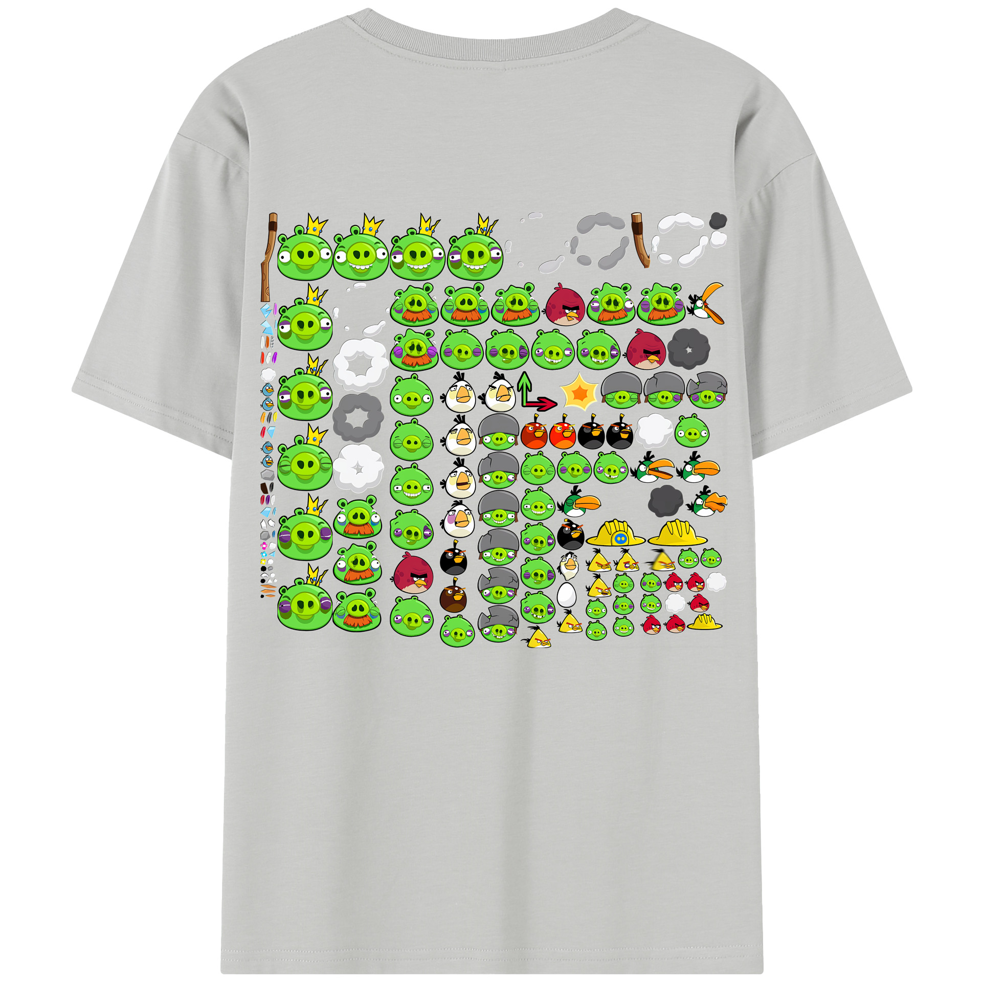 （画像用） Angry Birds アングリーバード レディース半袖Tシャツ(バックプリント)
