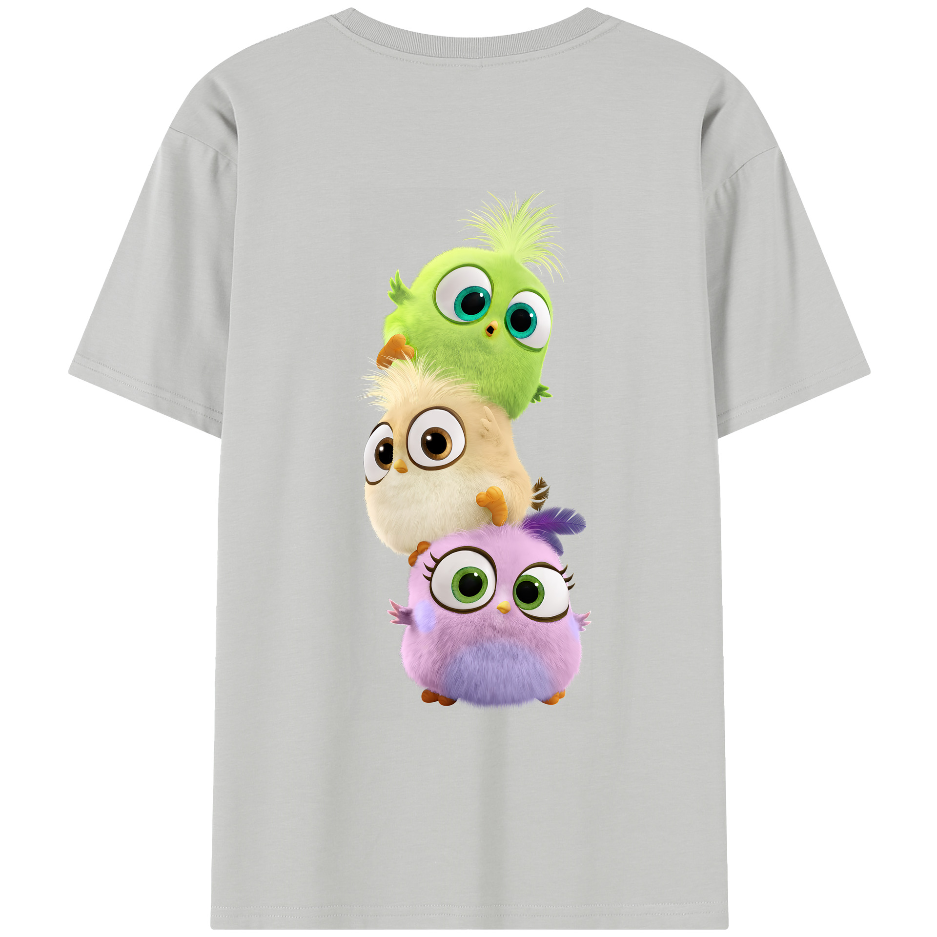 （画像用） Angry Birds アングリーバード レディース半袖Tシャツ(バックプリント)