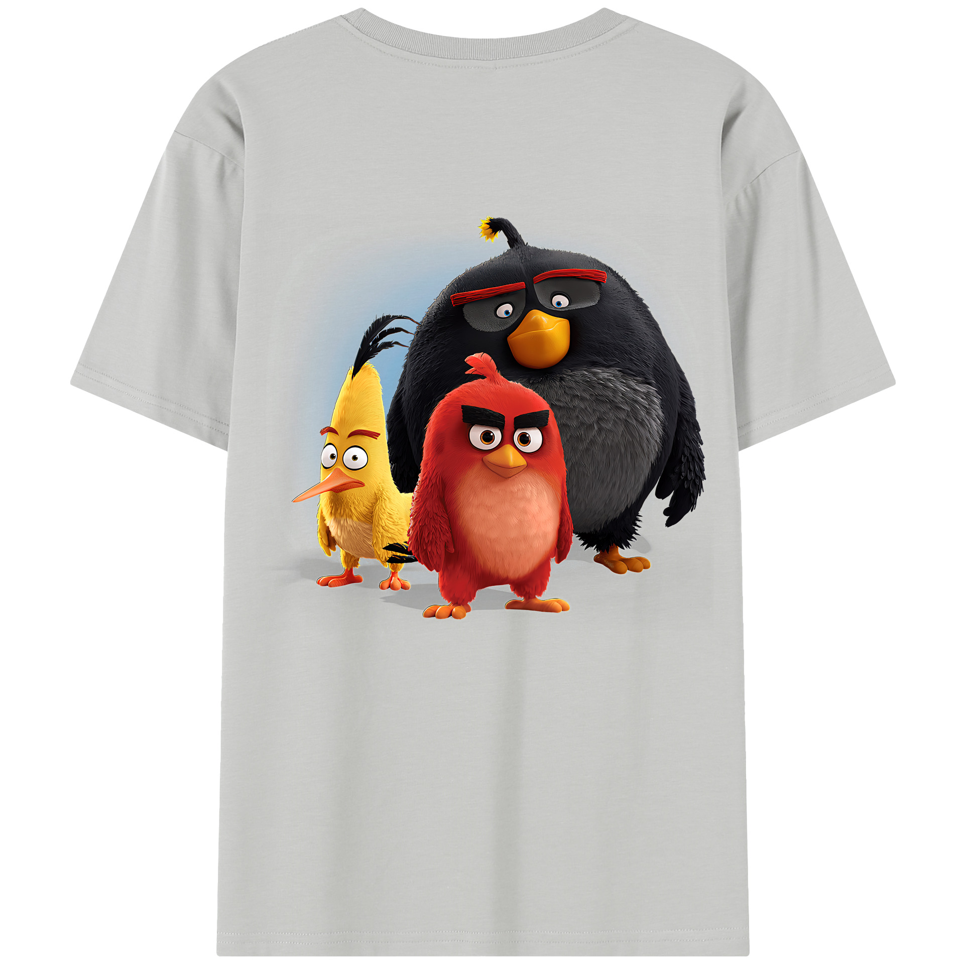 （画像用） Angry Birds アングリーバード レディース半袖Tシャツ(バックプリント)