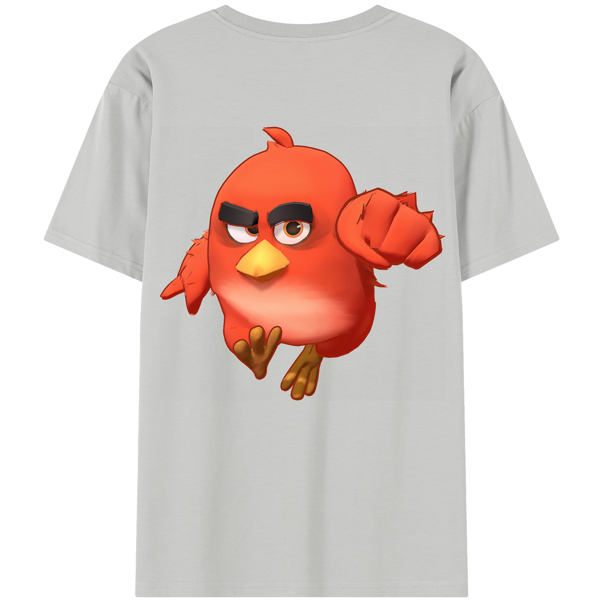 （画像用） Angry Birds アングリーバード レディース半袖Tシャツ(バックプリント)