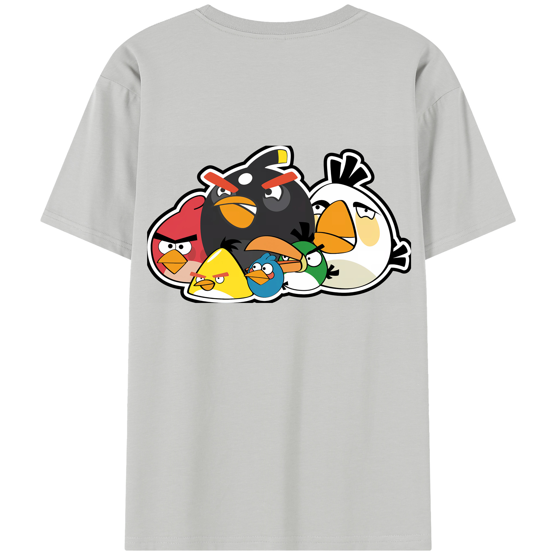 （画像用） Angry Birds アングリーバード レディース半袖Tシャツ(バックプリント)
