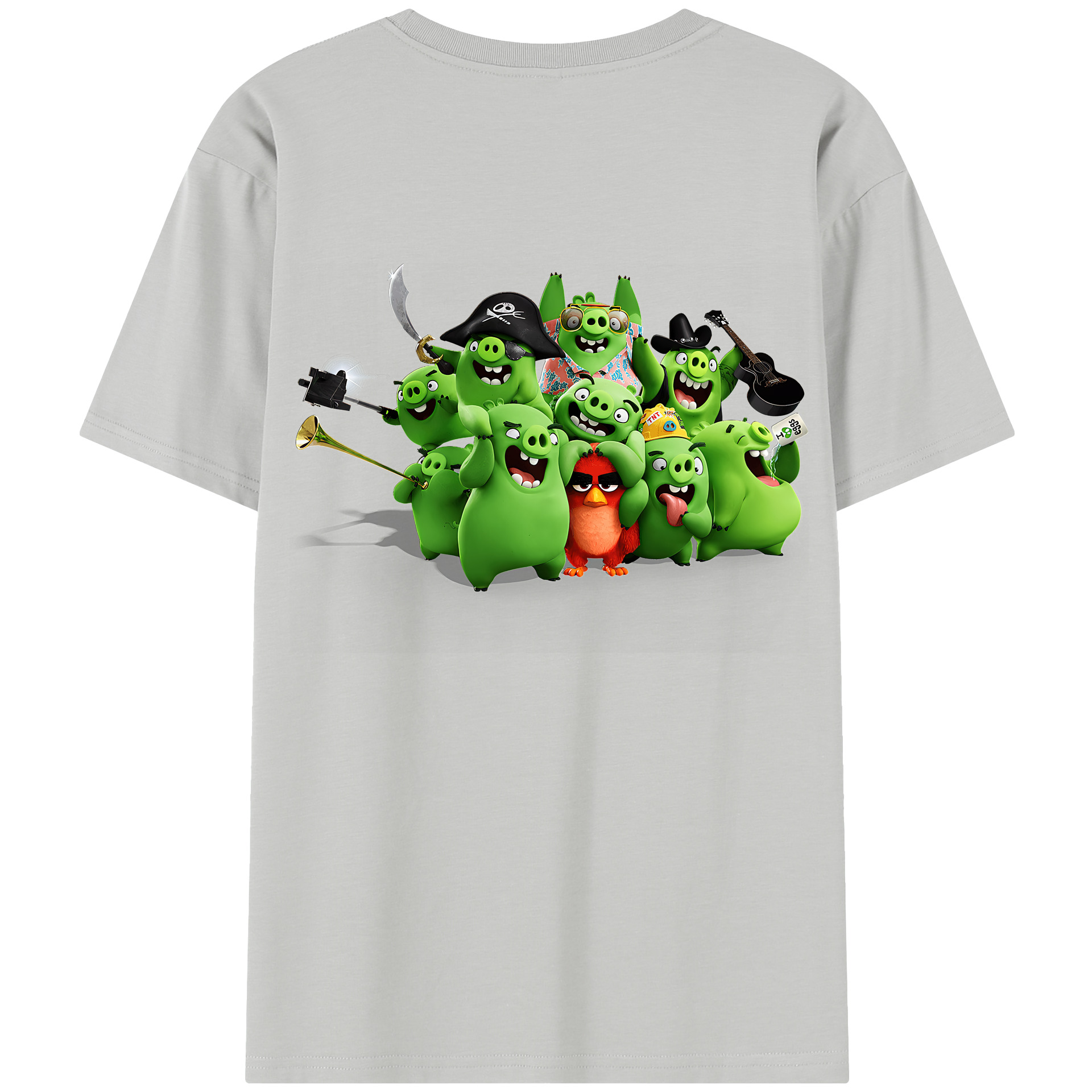 （画像用） Angry Birds アングリーバード レディース半袖Tシャツ(バックプリント)