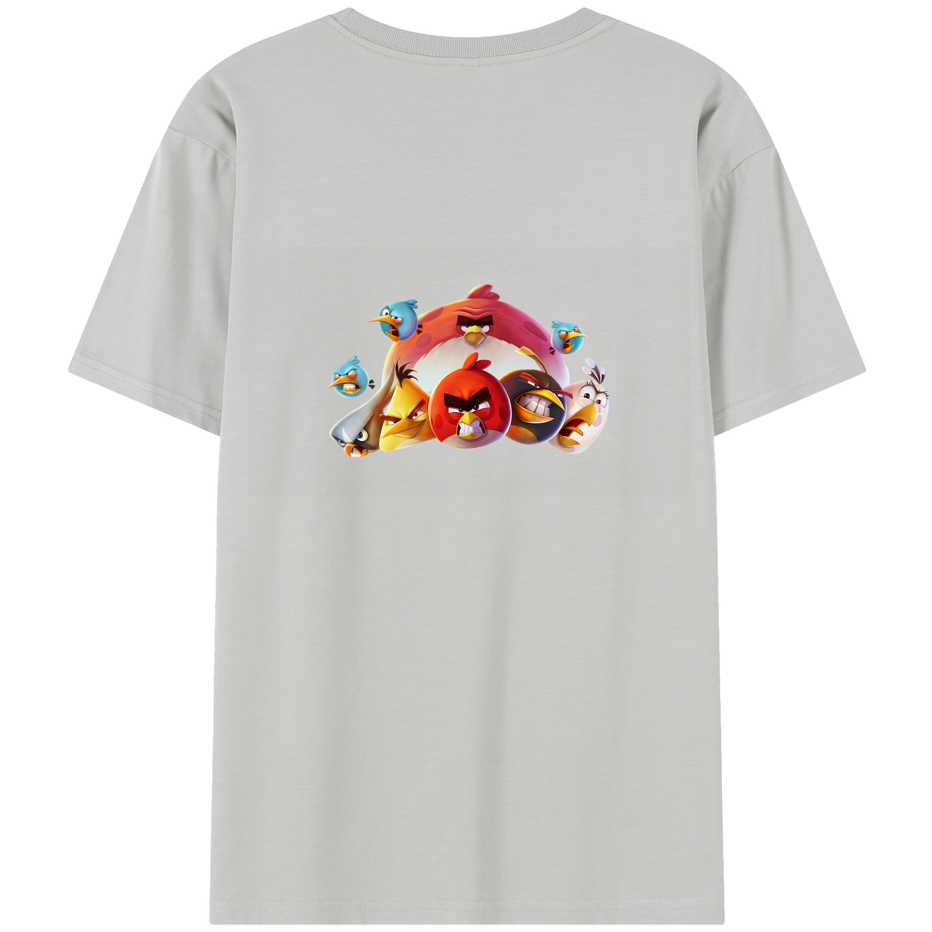 （画像用） Angry Birds アングリーバード レディース半袖Tシャツ(バックプリント)