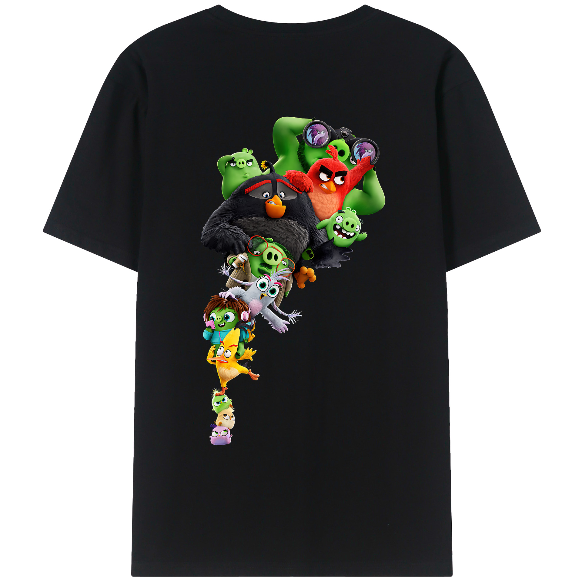 （画像用） Angry Birds アングリーバード レディース半袖Tシャツ(バックプリント)