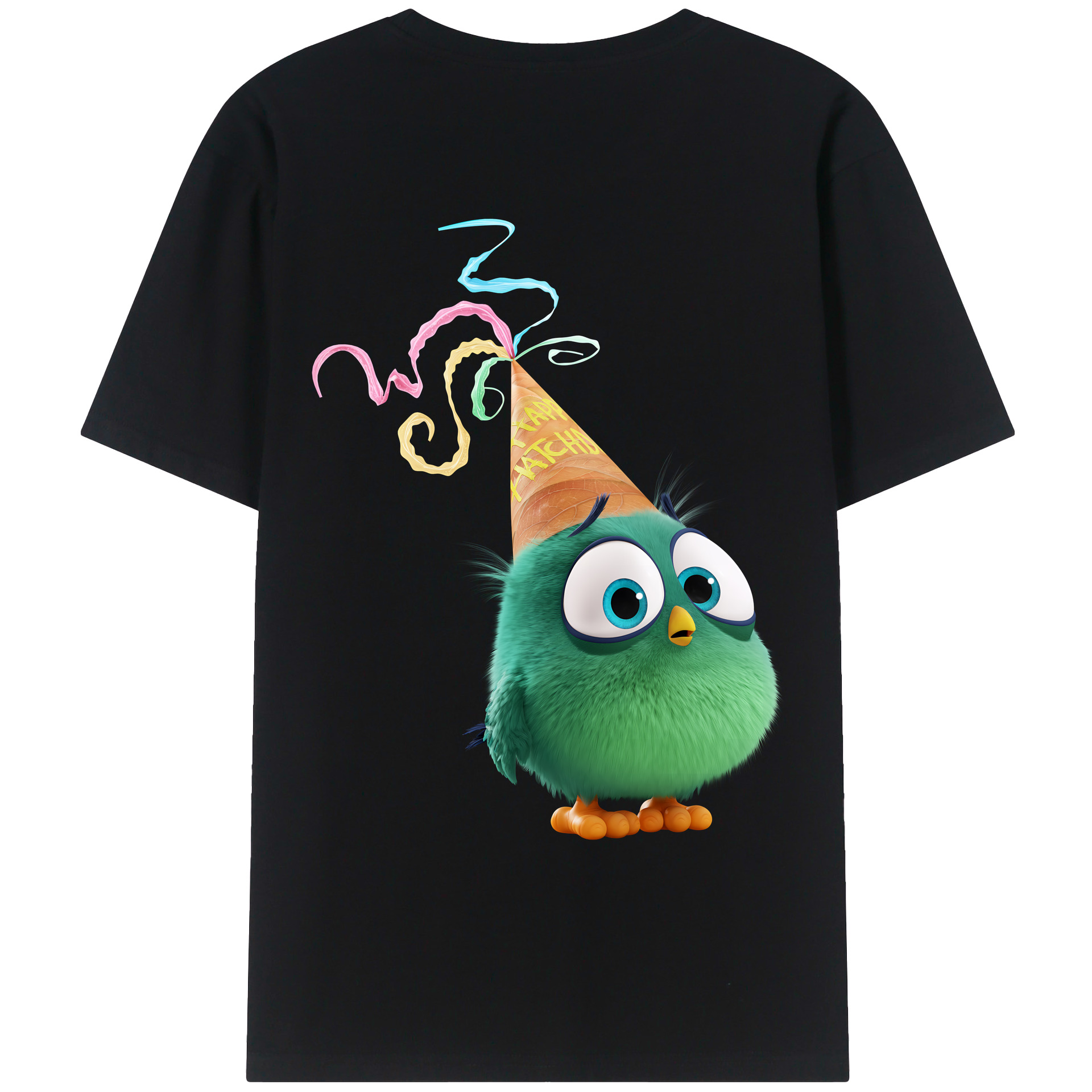 （画像用） Angry Birds アングリーバード レディース半袖Tシャツ(バックプリント)