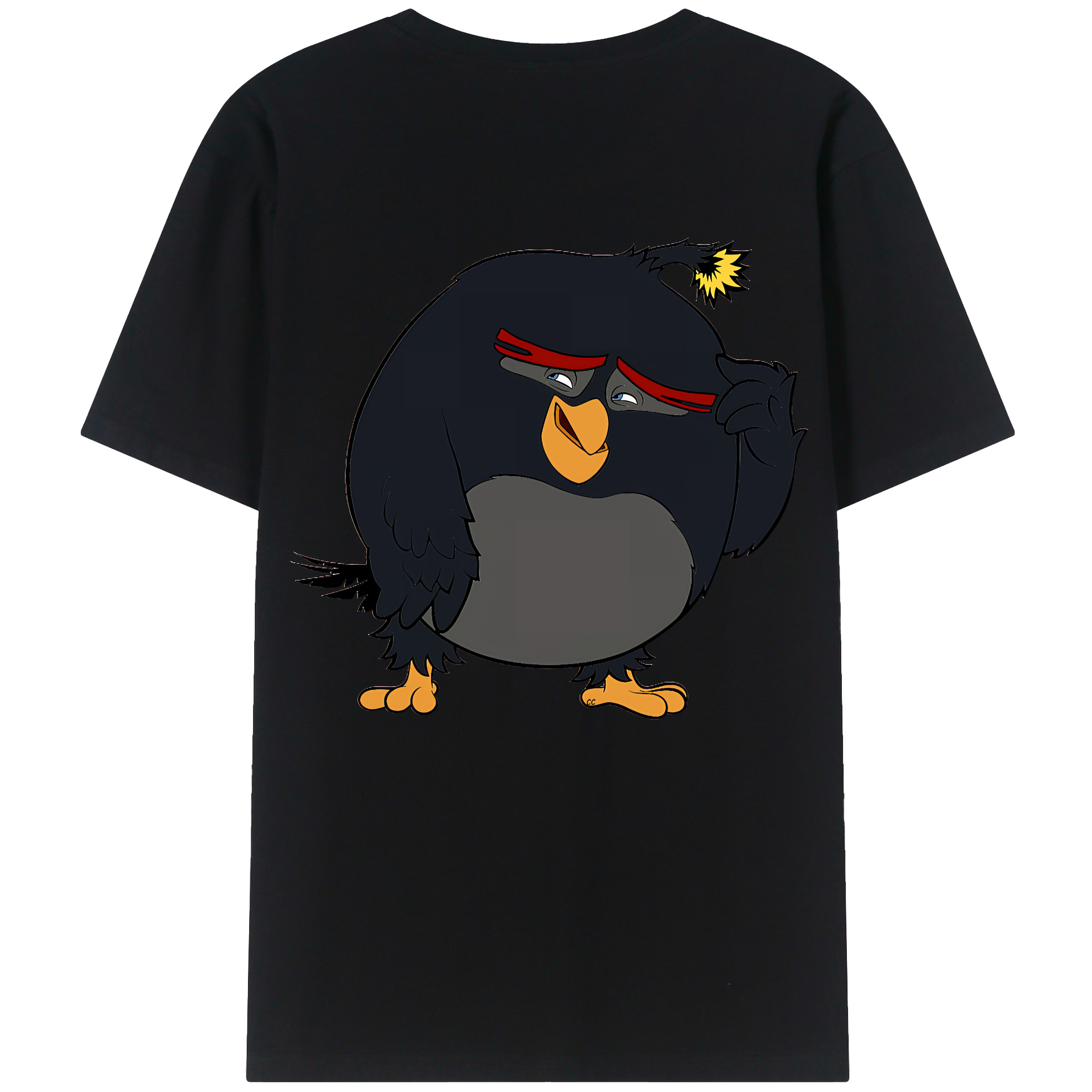（画像用） Angry Birds アングリーバード レディース半袖Tシャツ(バックプリント)