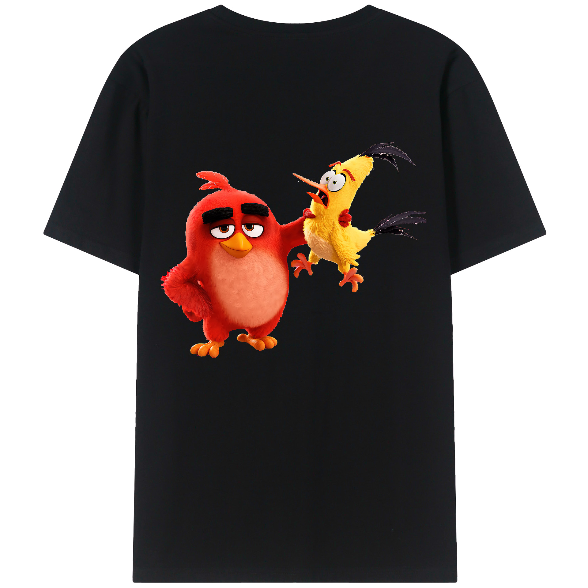 （画像用） Angry Birds アングリーバード レディース半袖Tシャツ(バックプリント)