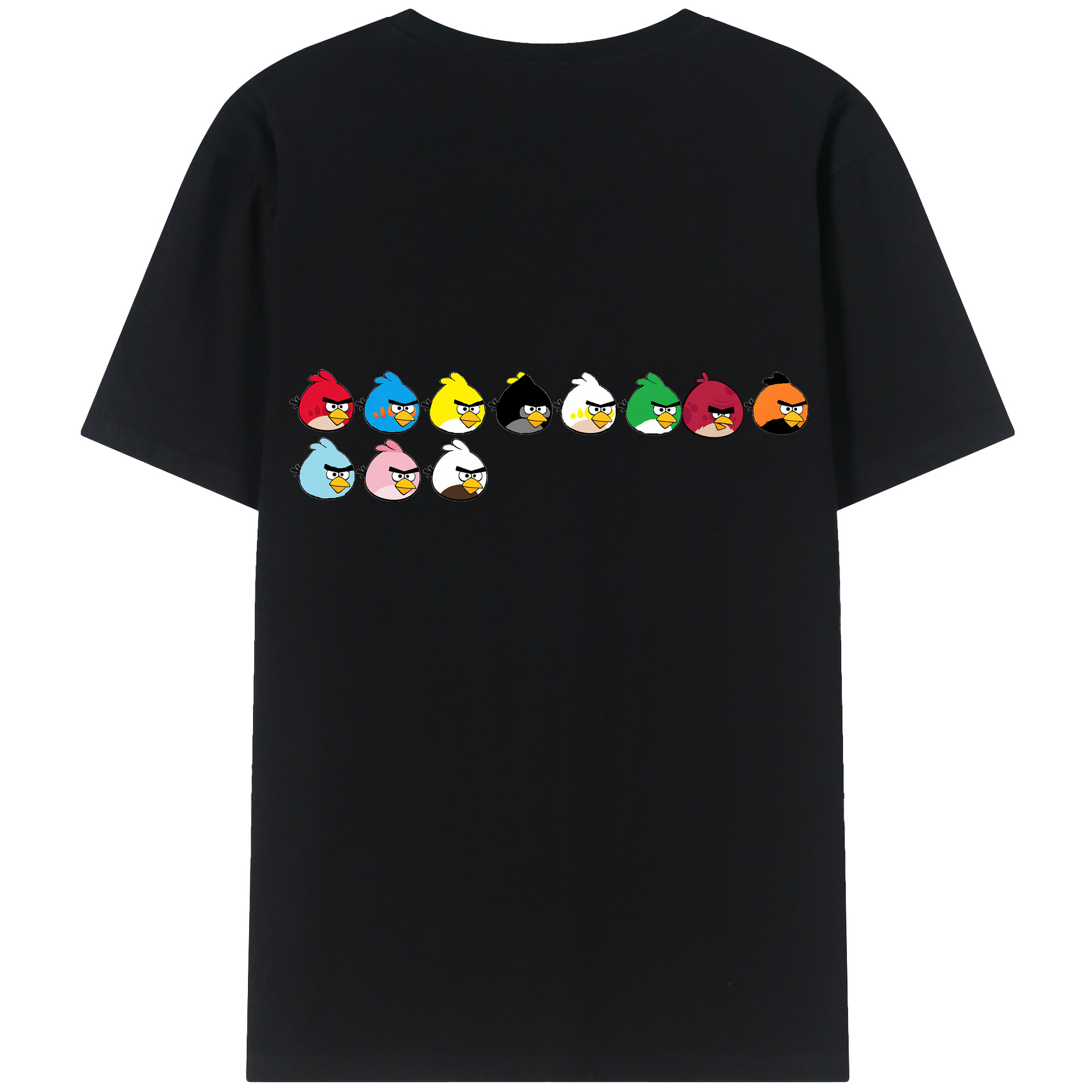 （画像用） Angry Birds アングリーバード レディース半袖Tシャツ(バックプリント)