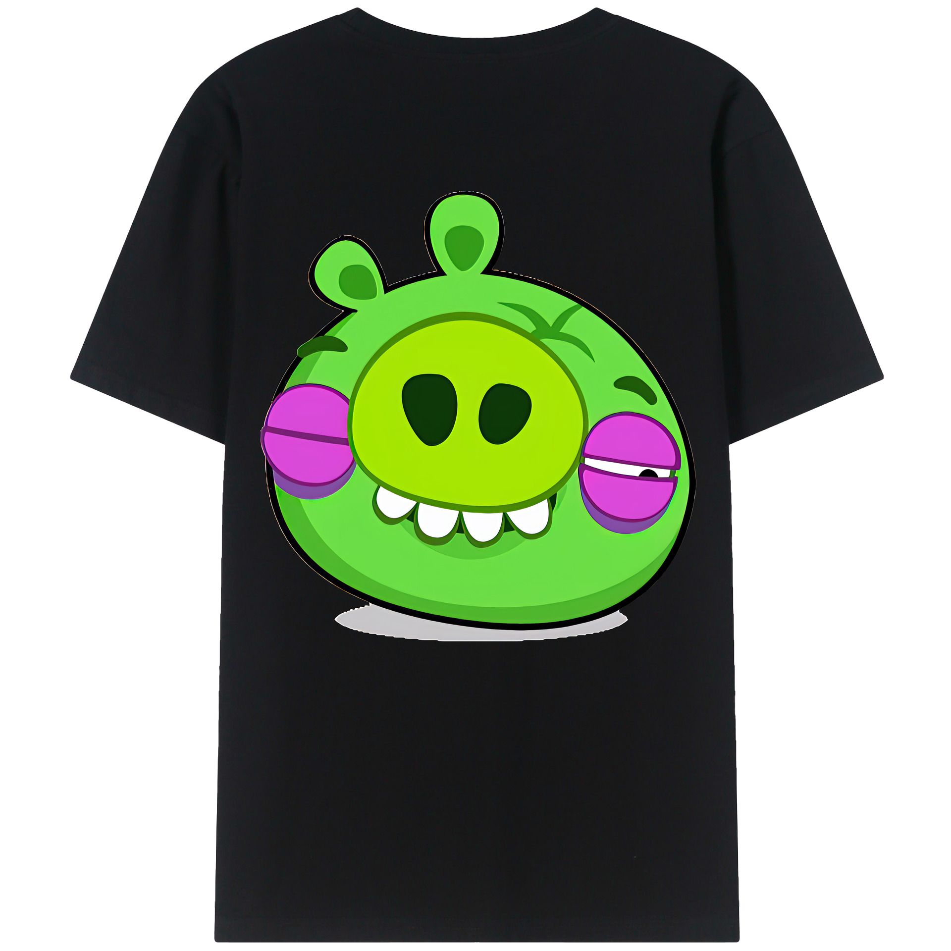 （画像用） Angry Birds アングリーバード レディース半袖Tシャツ(バックプリント)
