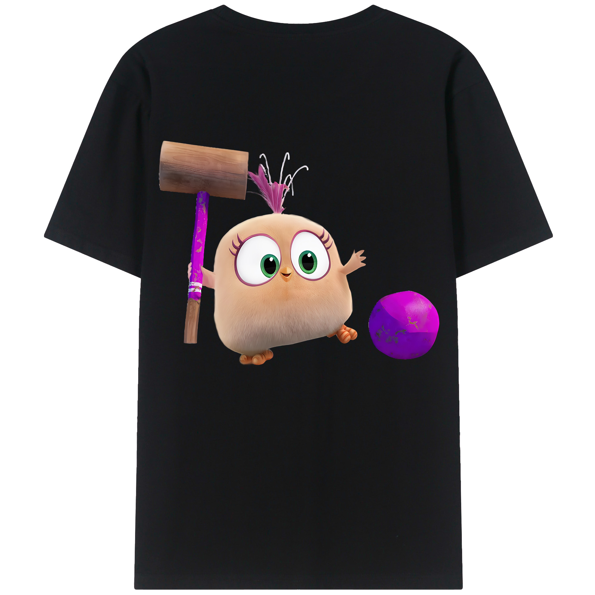 （画像用） Angry Birds アングリーバード レディース半袖Tシャツ(バックプリント)