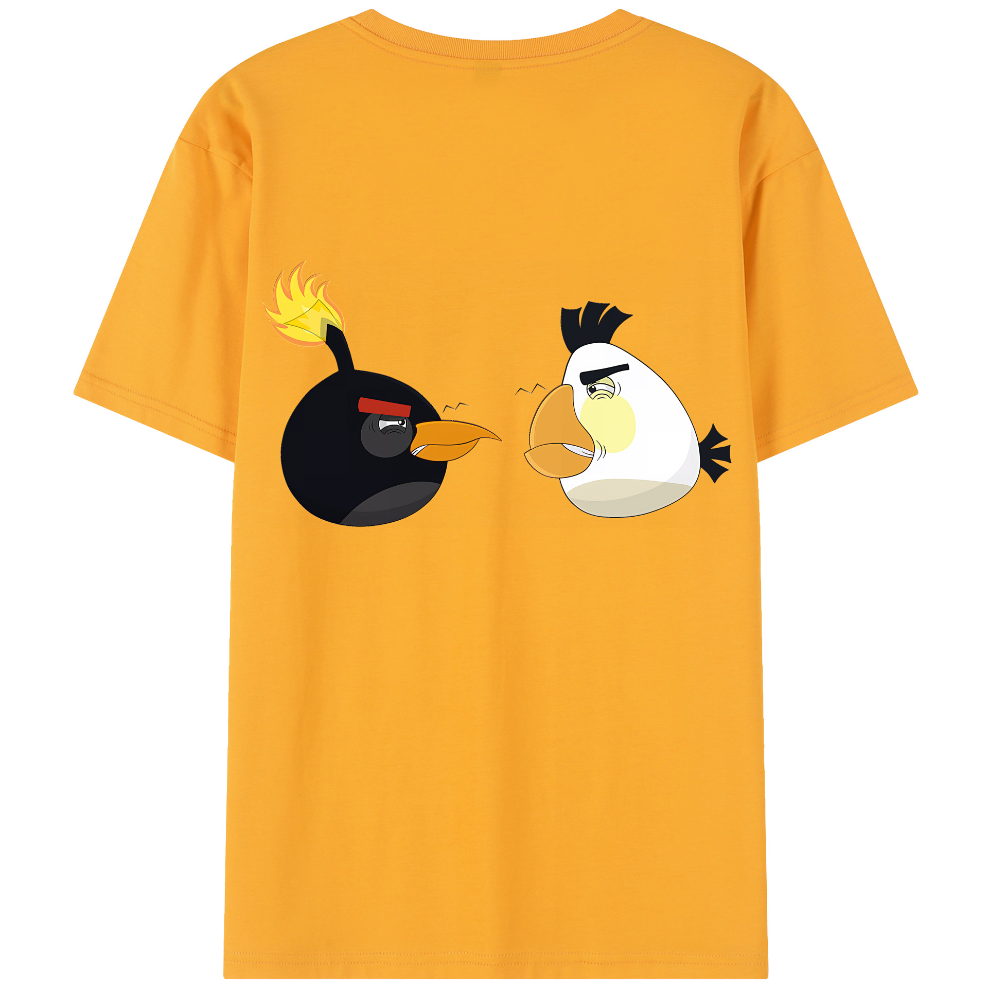 （画像用） Angry Birds アングリーバード レディース半袖Tシャツ(バックプリント)
