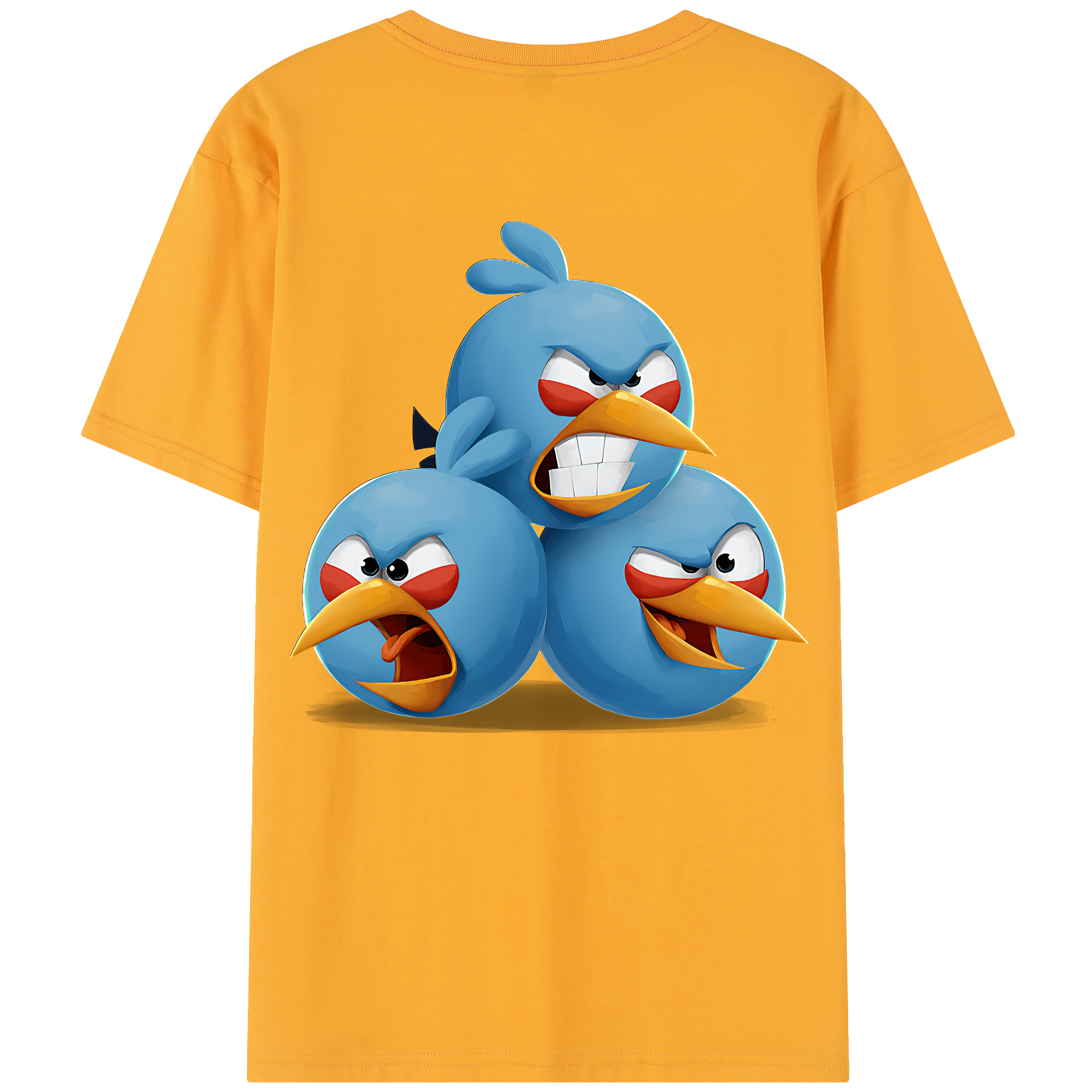 （画像用） Angry Birds アングリーバード レディース半袖Tシャツ(バックプリント)