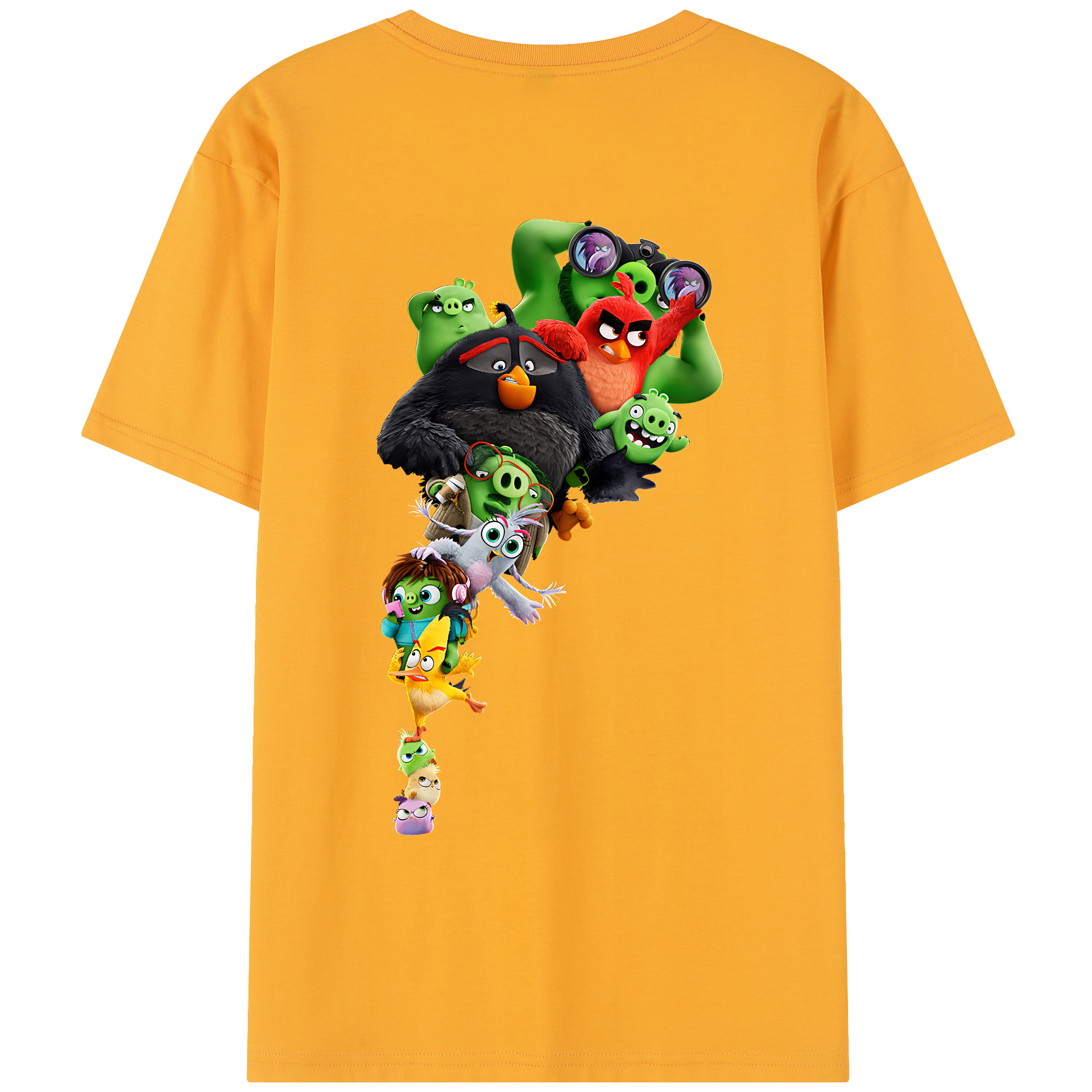 （画像用） Angry Birds アングリーバード レディース半袖Tシャツ(バックプリント)