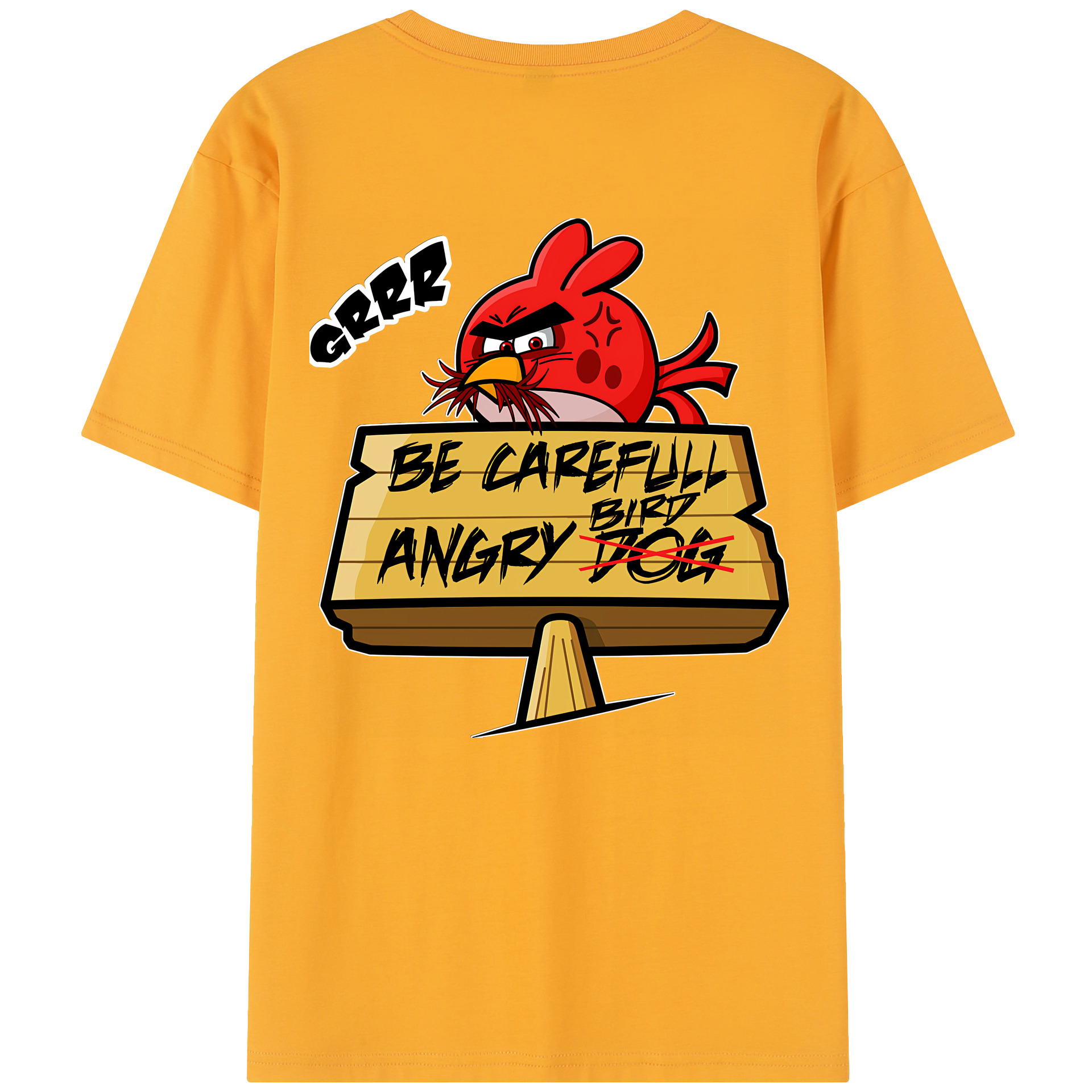 （画像用） Angry Birds アングリーバード レディース半袖Tシャツ(バックプリント)