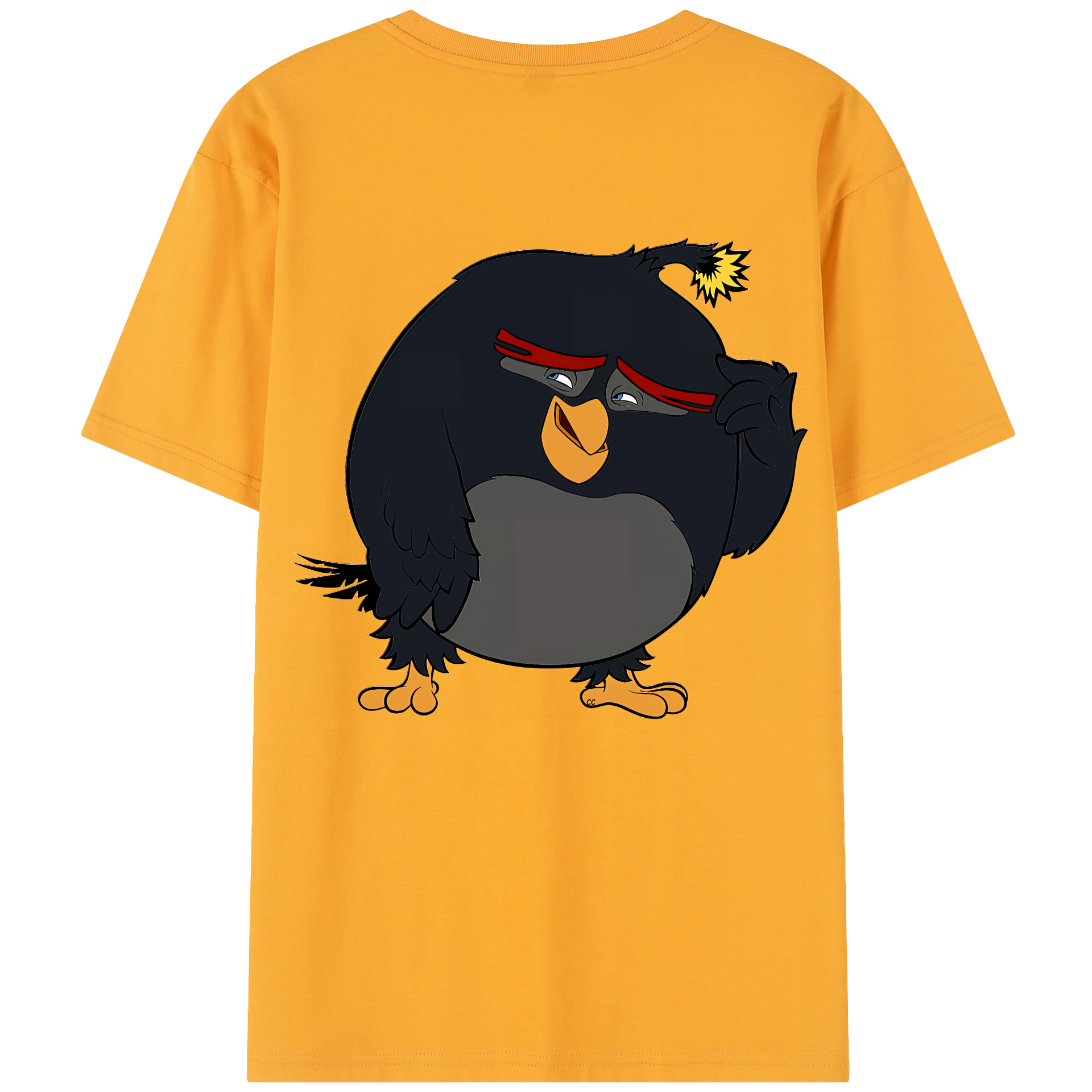 （画像用） Angry Birds アングリーバード レディース半袖Tシャツ(バックプリント)