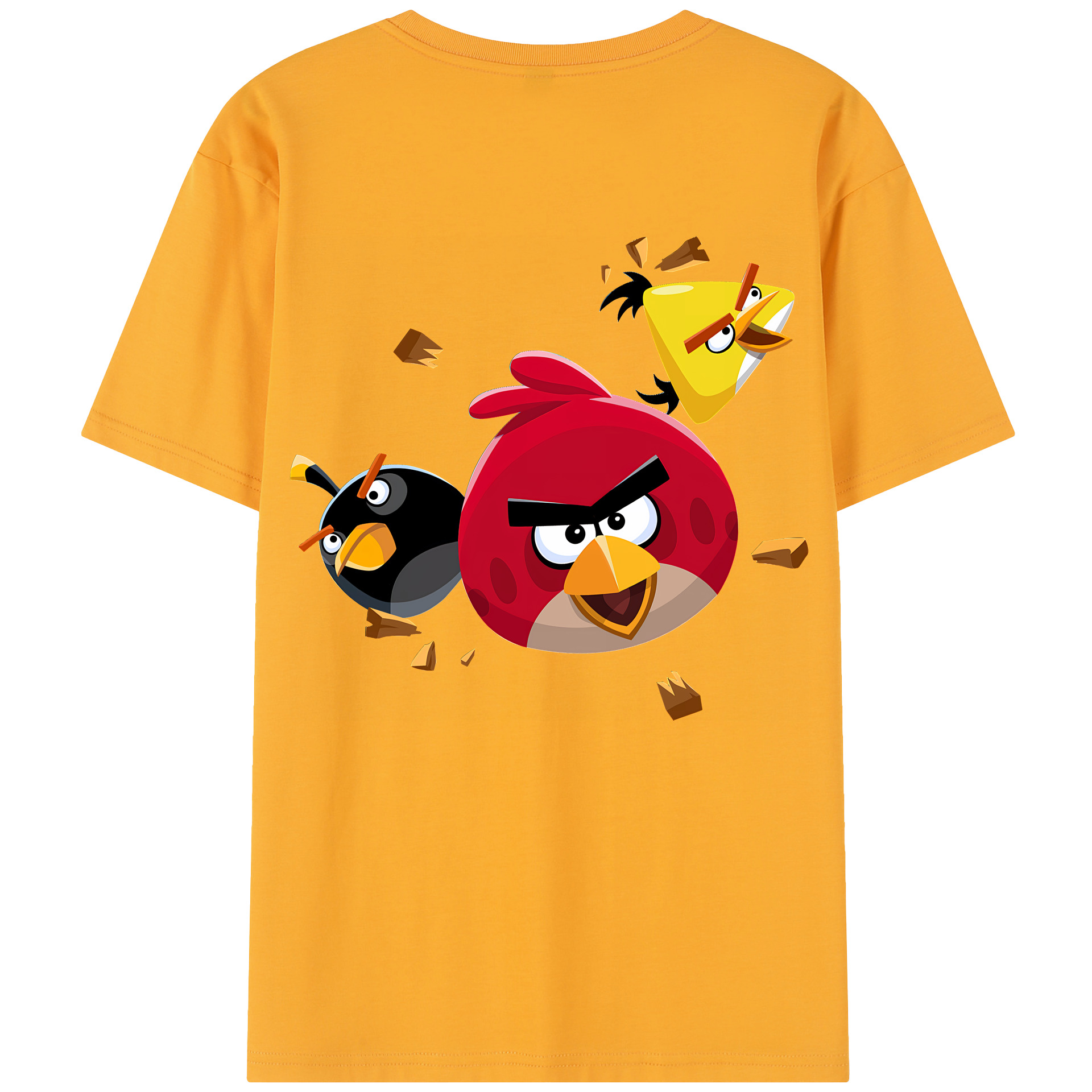 （画像用） Angry Birds アングリーバード レディース半袖Tシャツ(バックプリント)